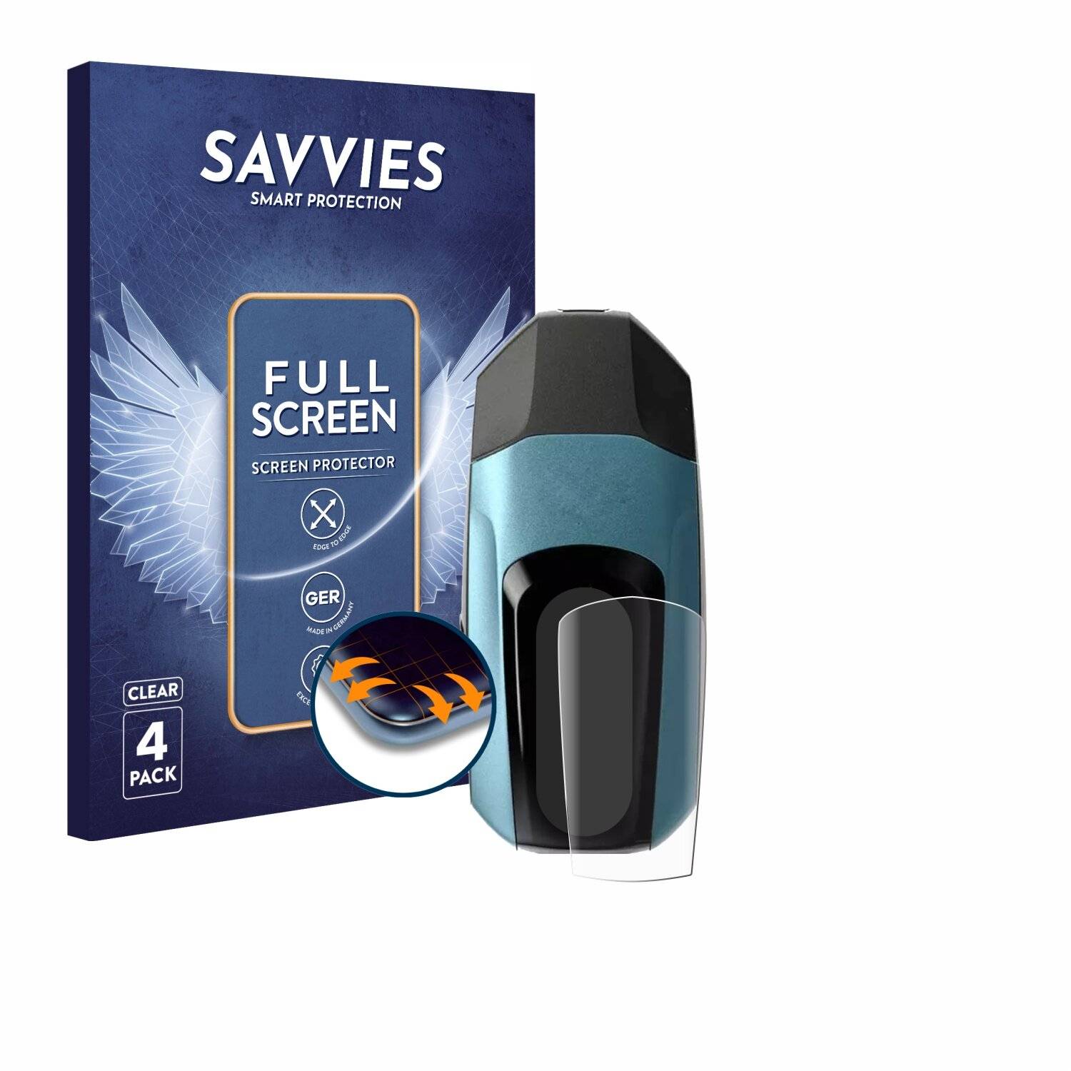 4x Savvies Full-Screen Folie für Boundless