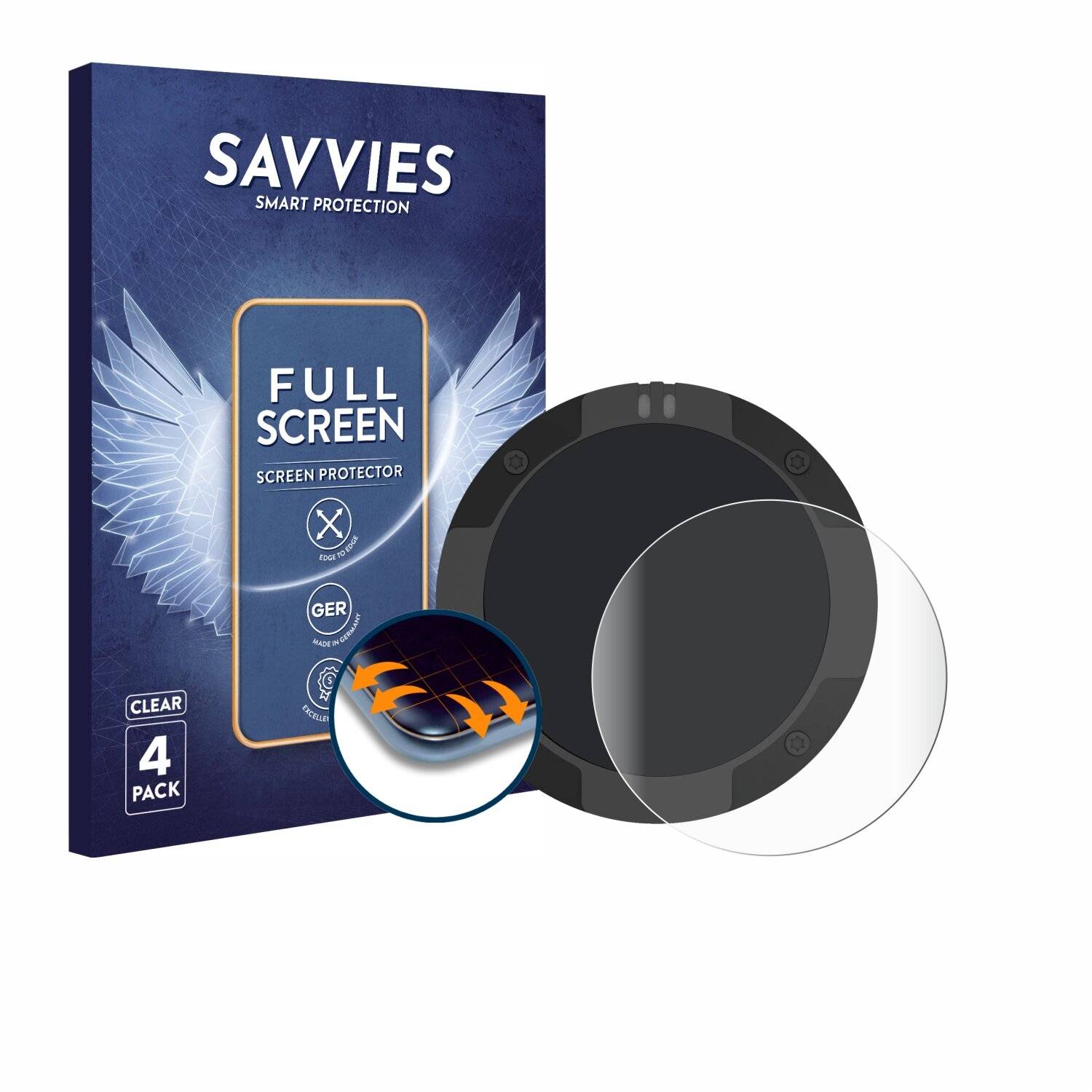 4x Savvies Full-Screen Folie für Beeline Moto
