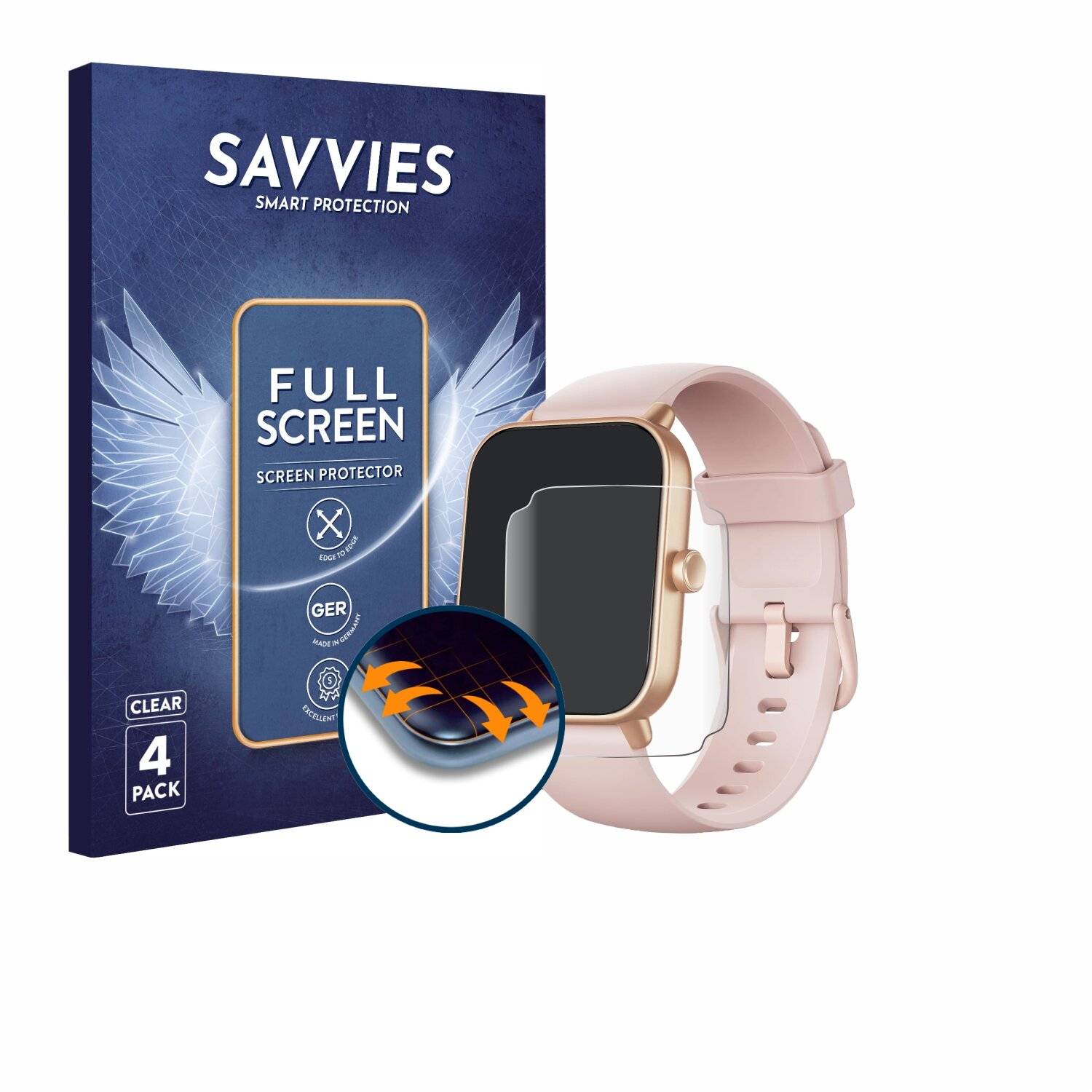 4x Savvies Full-Screen Folie für aeac IDW19