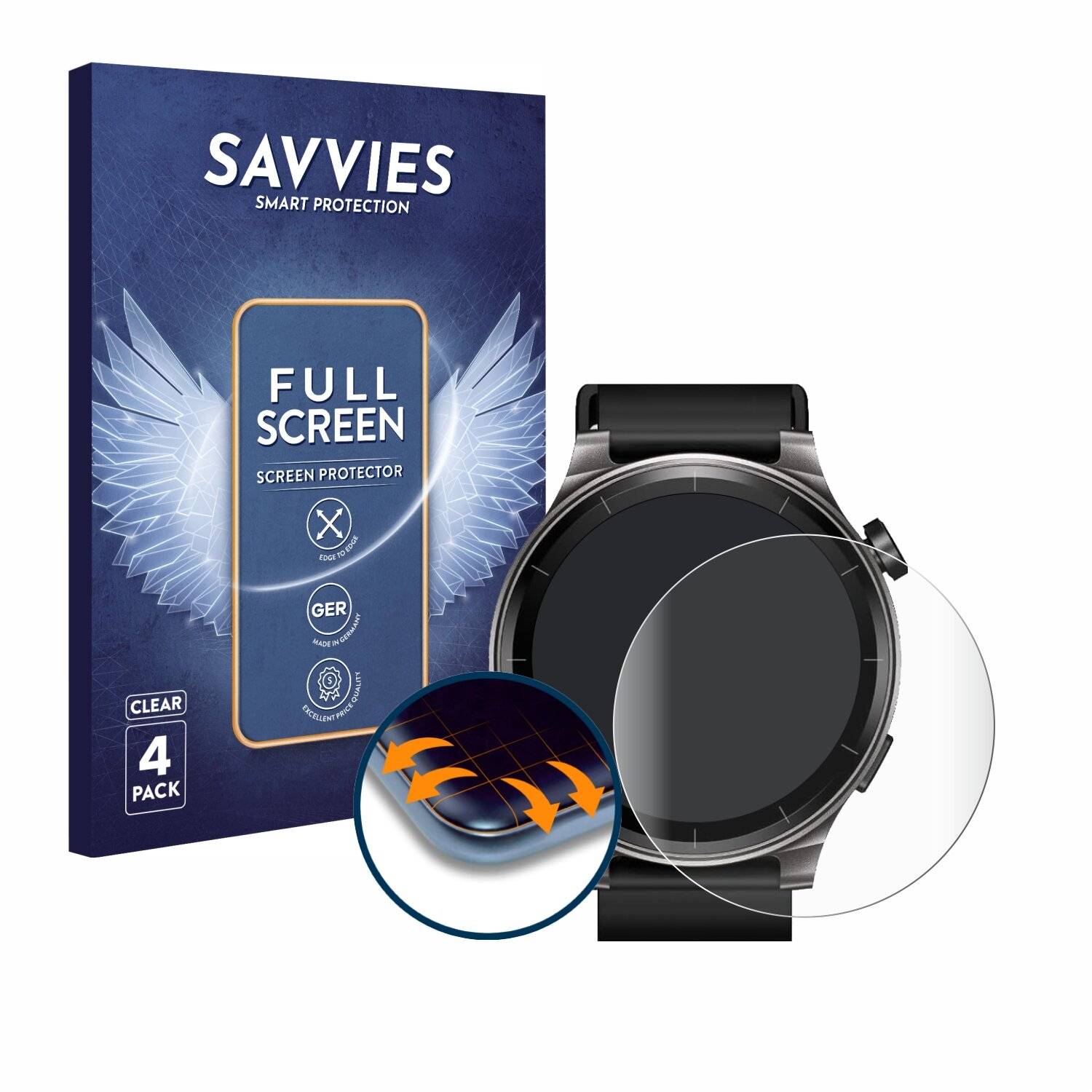 4x Savvies Full-Screen Folie für TOZO S5