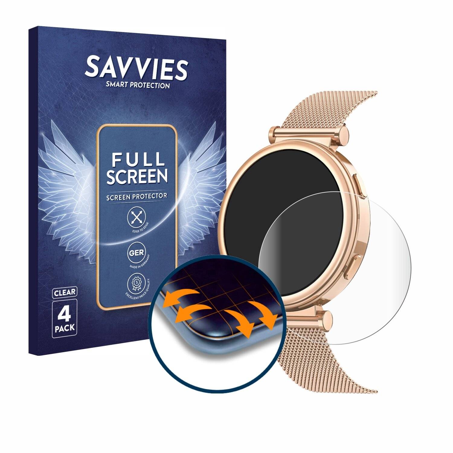 4x Savvies Full-Screen Folie für Sanorum I109