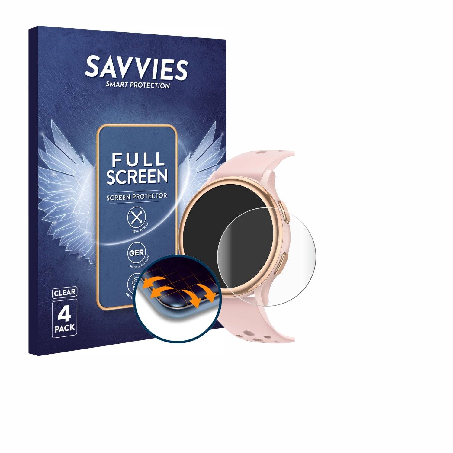 4x Savvies Full-Screen Folie für Sanorum G53
