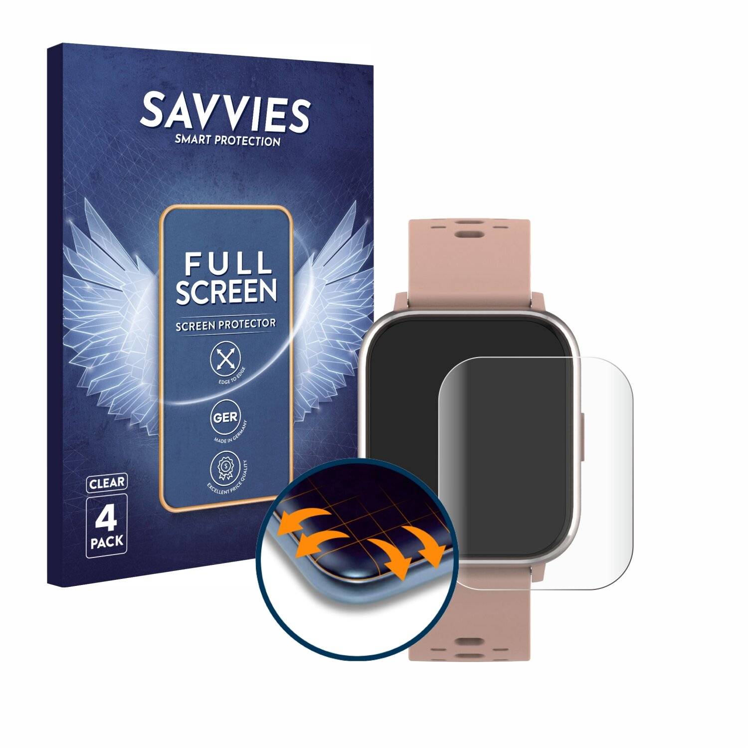 4x Savvies Full-Screen Folie für Denver