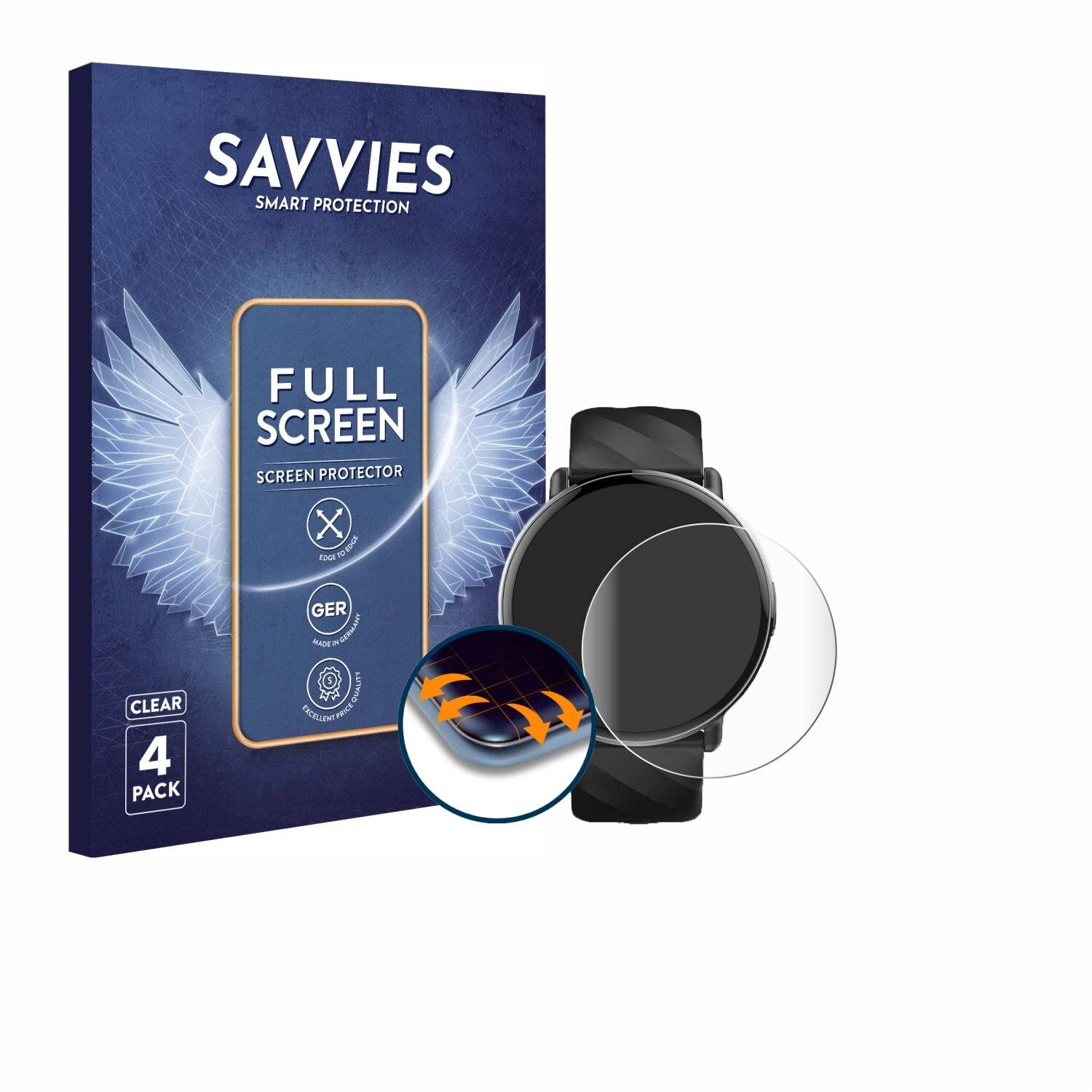 4x Savvies Full-Screen Folie für OWMSIC S51