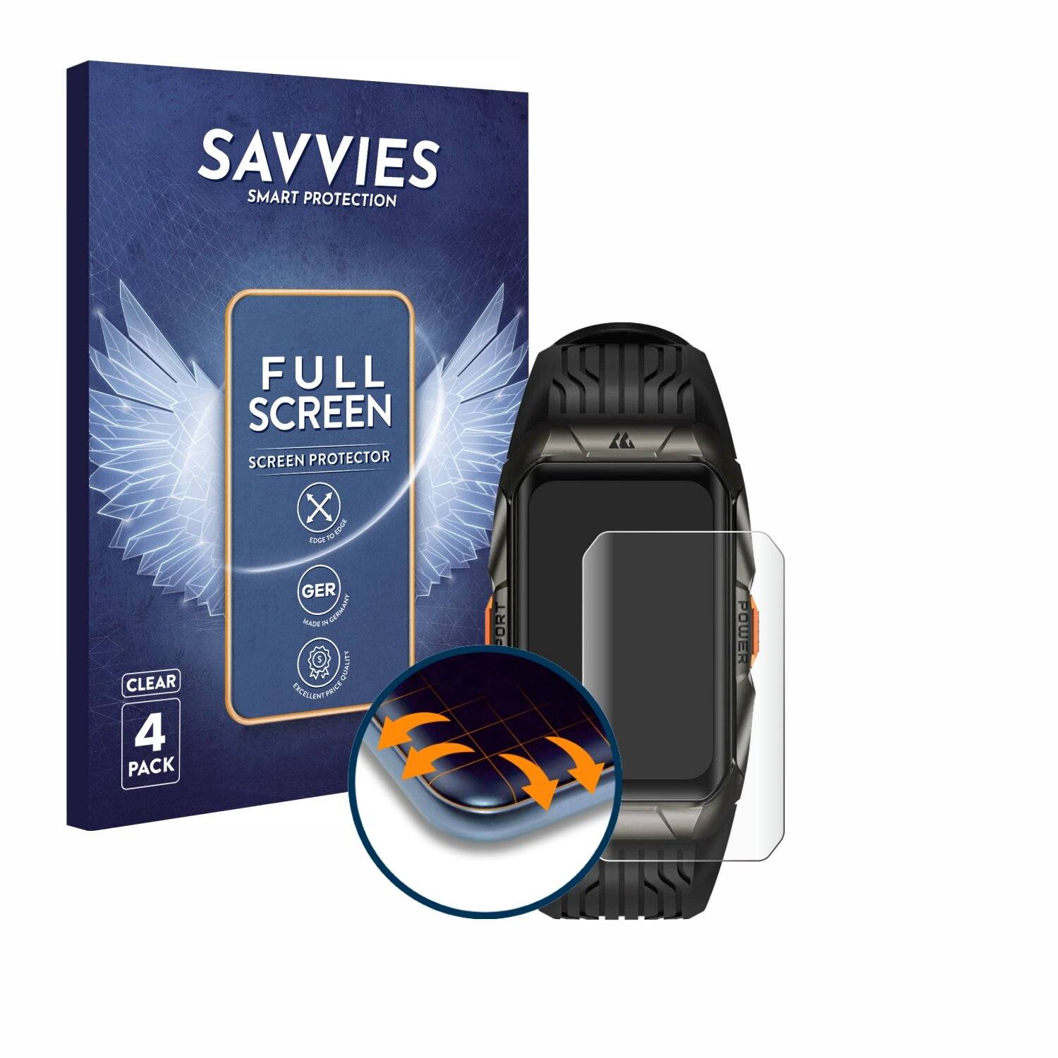 4x Savvies Full-Screen Folie für Kospet Tank X2
