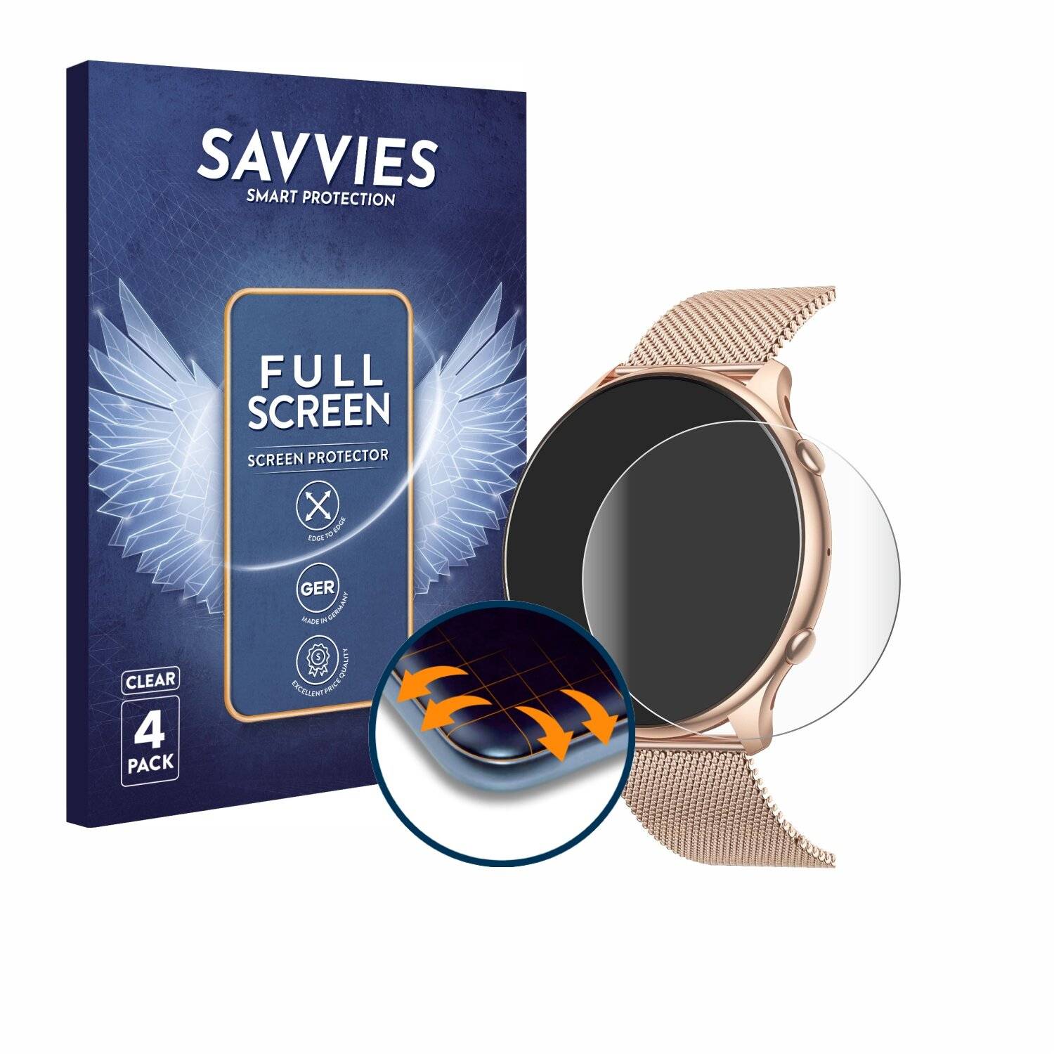 4x Savvies Full-Screen Folie für SLOKSFil A51