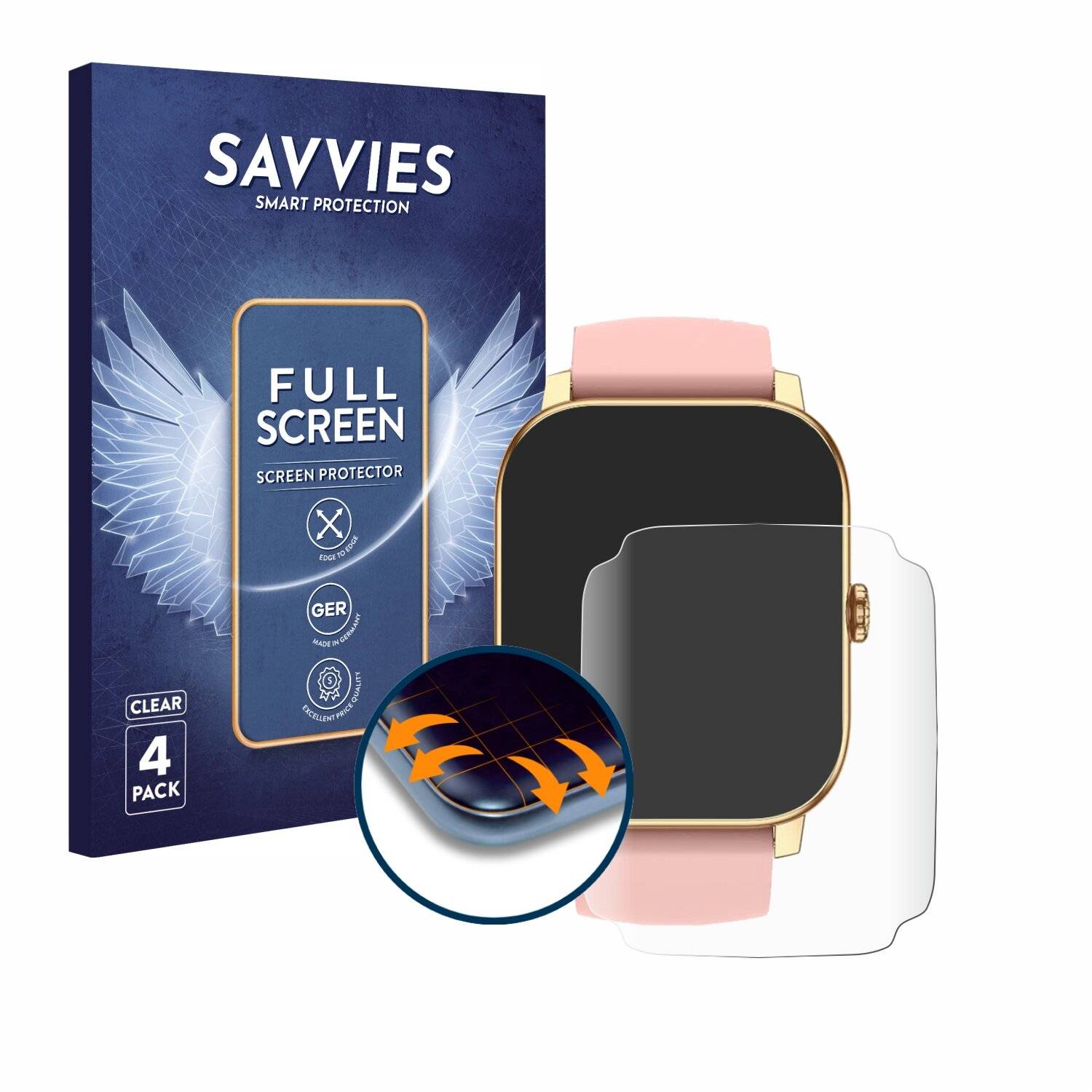 4x Savvies Full-Screen Folie für Llkboha P75
