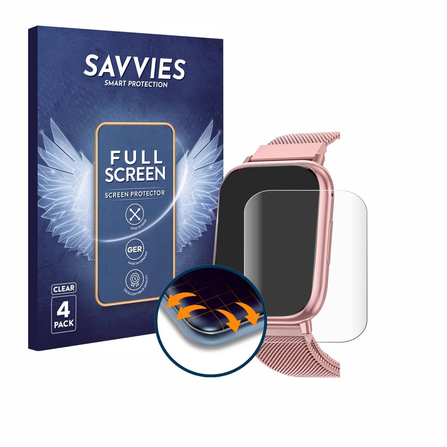 4x Savvies Full-Screen Folie für Loekneue G93