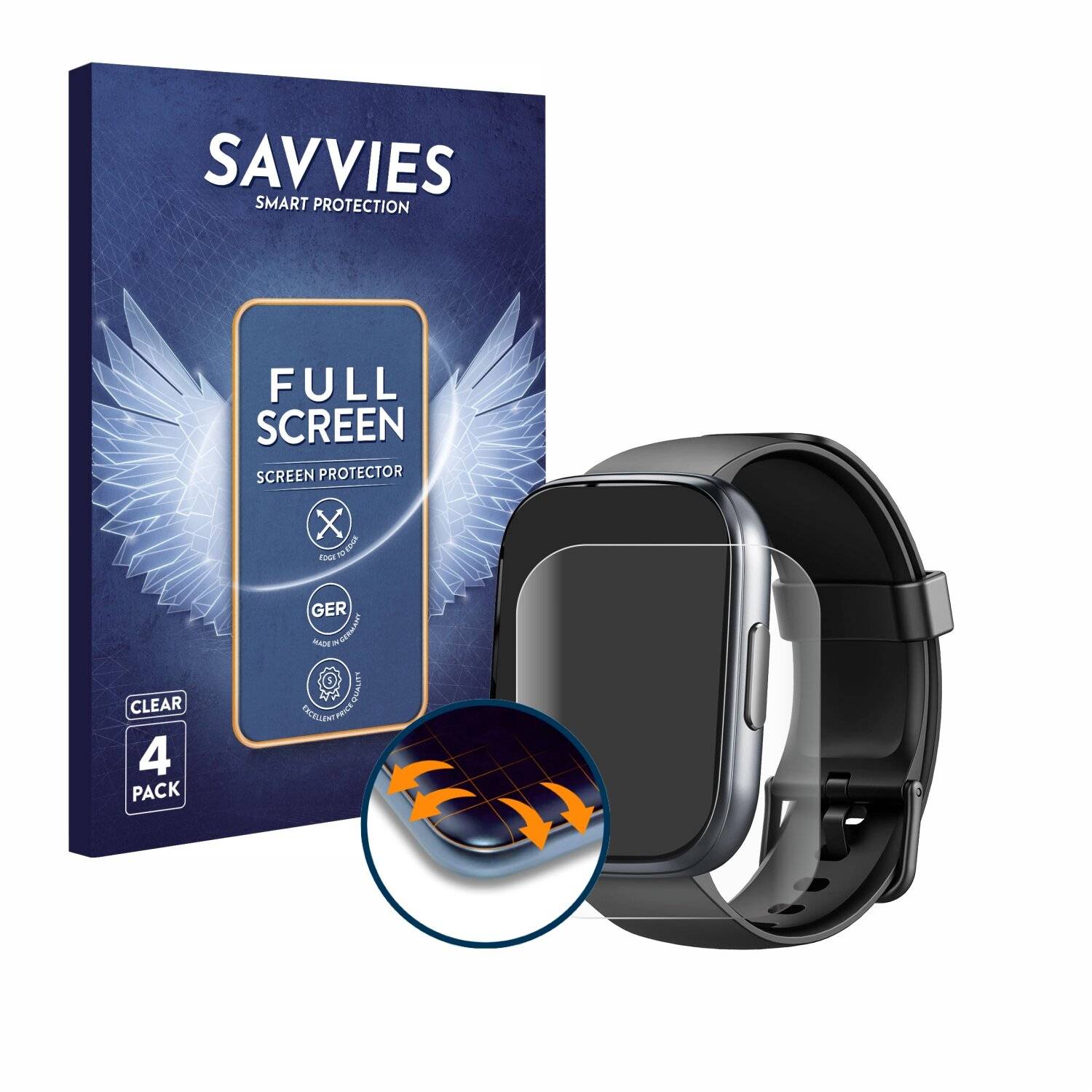 4x Savvies Full-Screen Folie für Cillso T80
