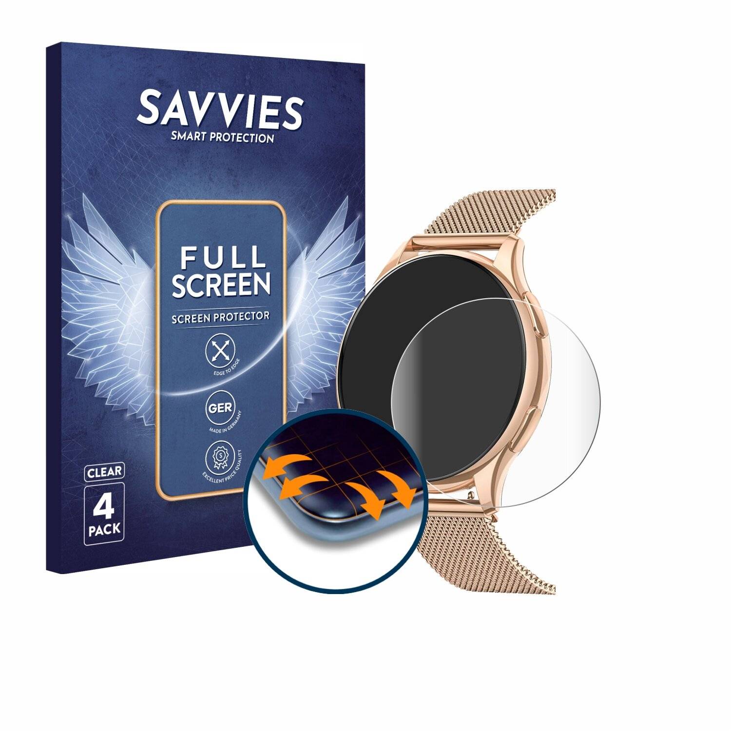 4x Savvies Full-Screen Folie für Sanorum G57