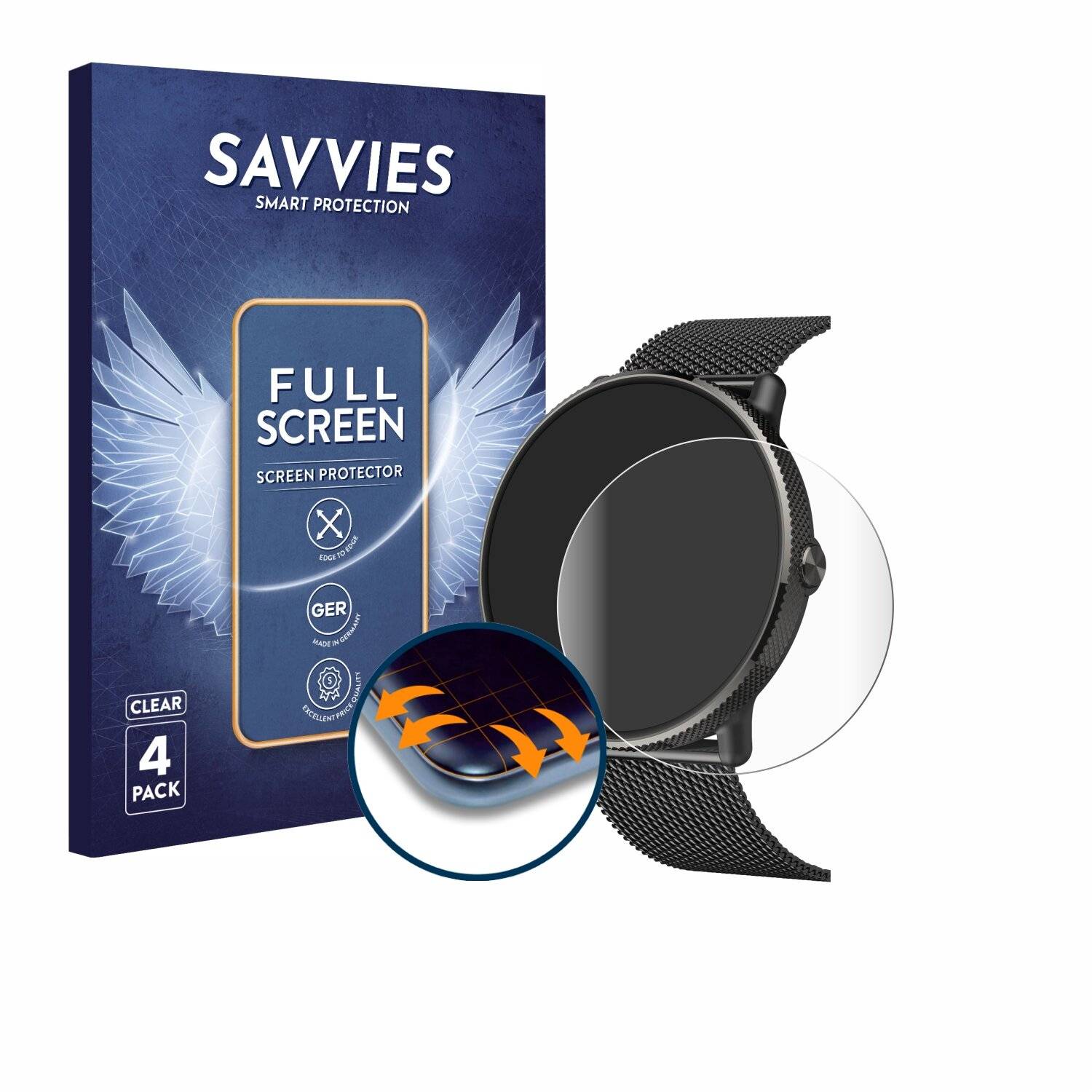 4x Savvies Full-Screen Folie für zhizhi S61