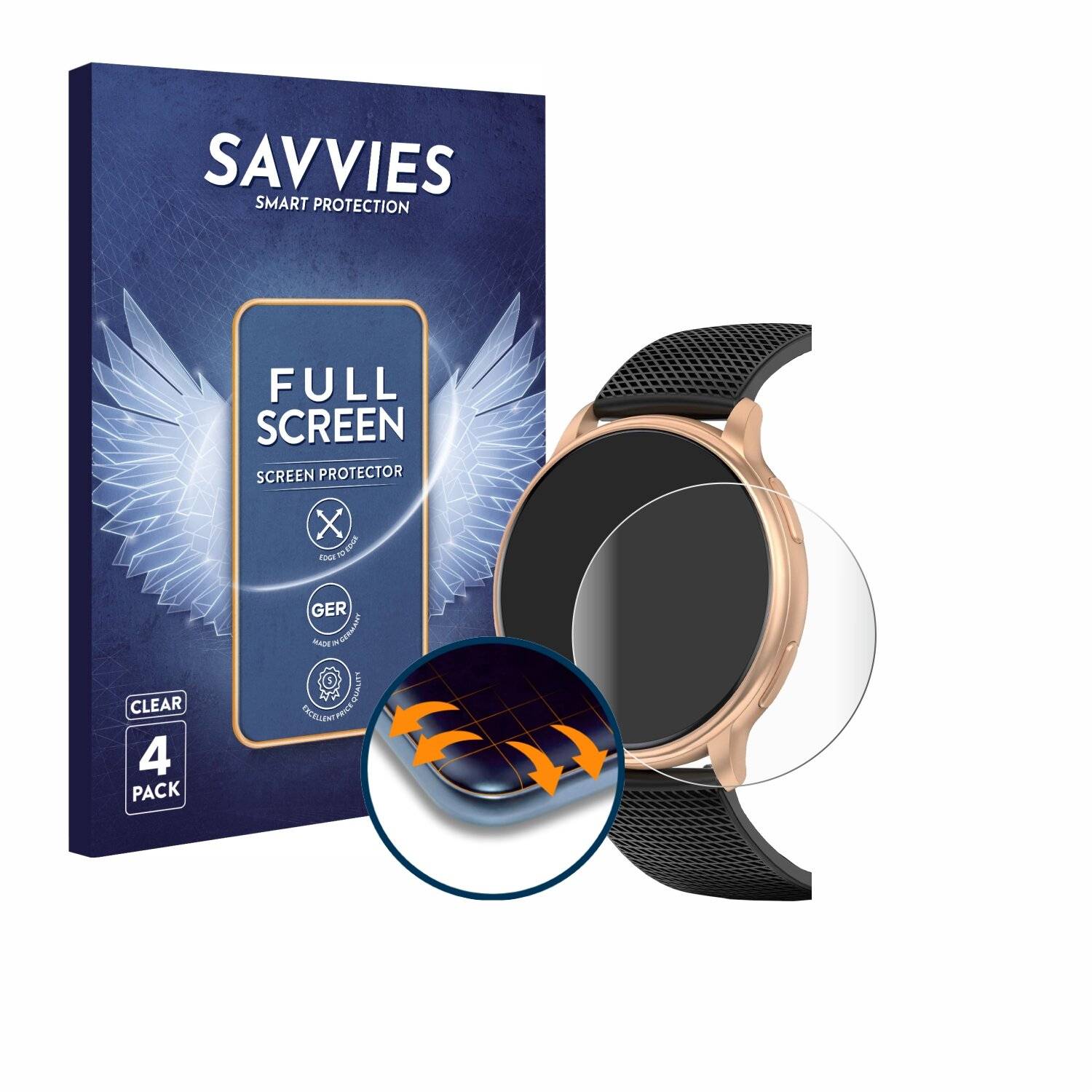 4x Savvies Full-Screen Folie für Nemheng Y33
