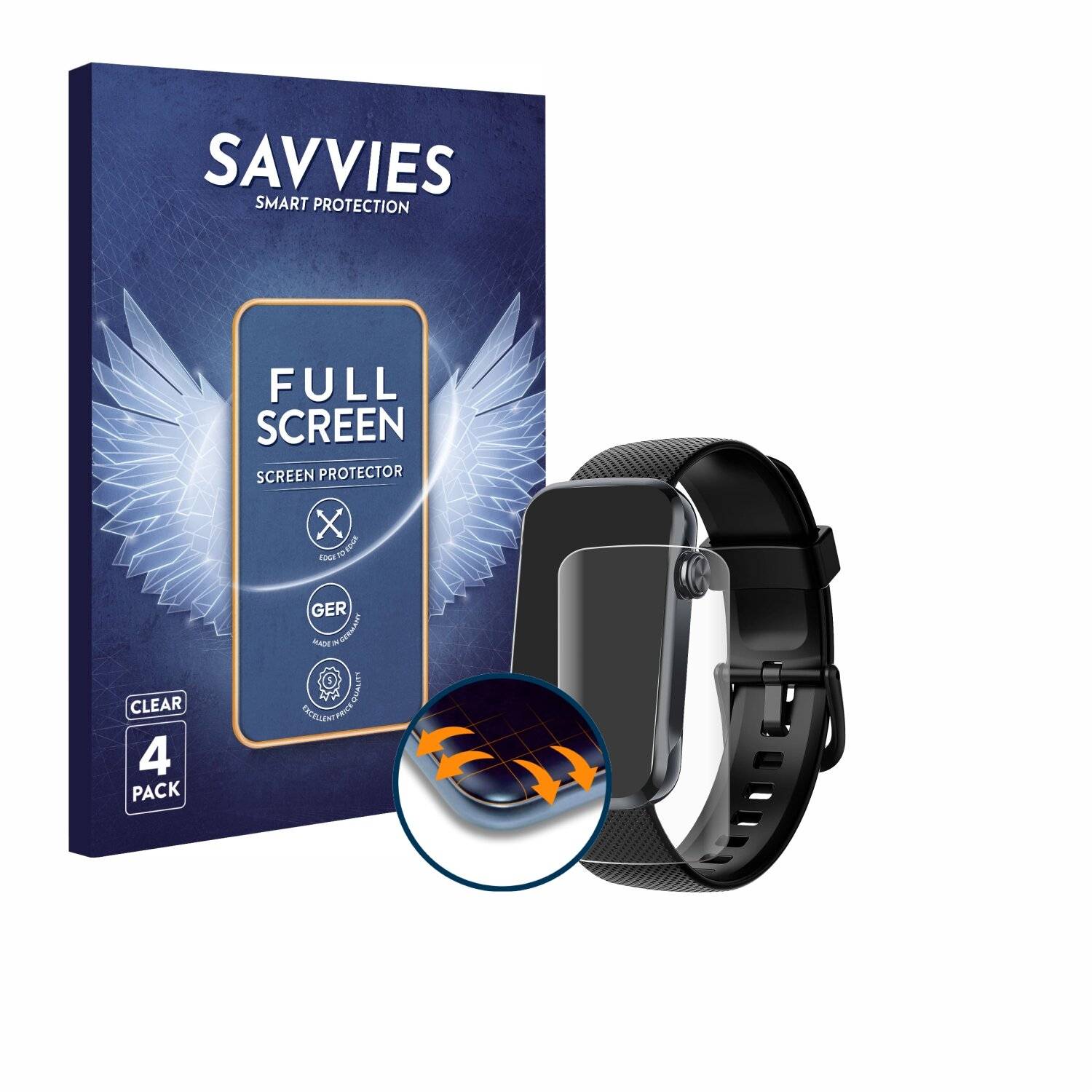 4x Savvies Full-Screen Folie für Fempoin T31