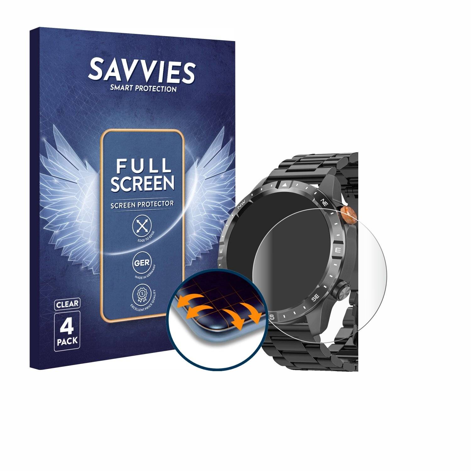 4x Savvies Full-Screen Folie für Banlvs A-57-K