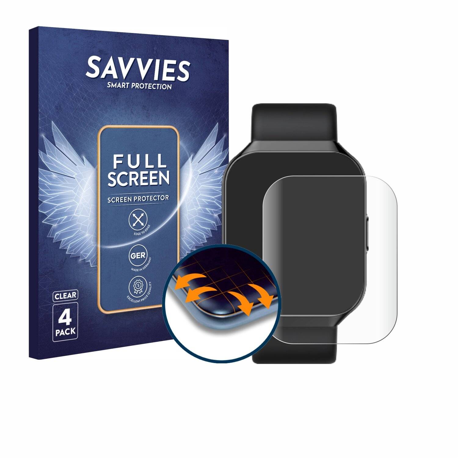 4x Savvies Full-Screen Folie für HOIFA P98