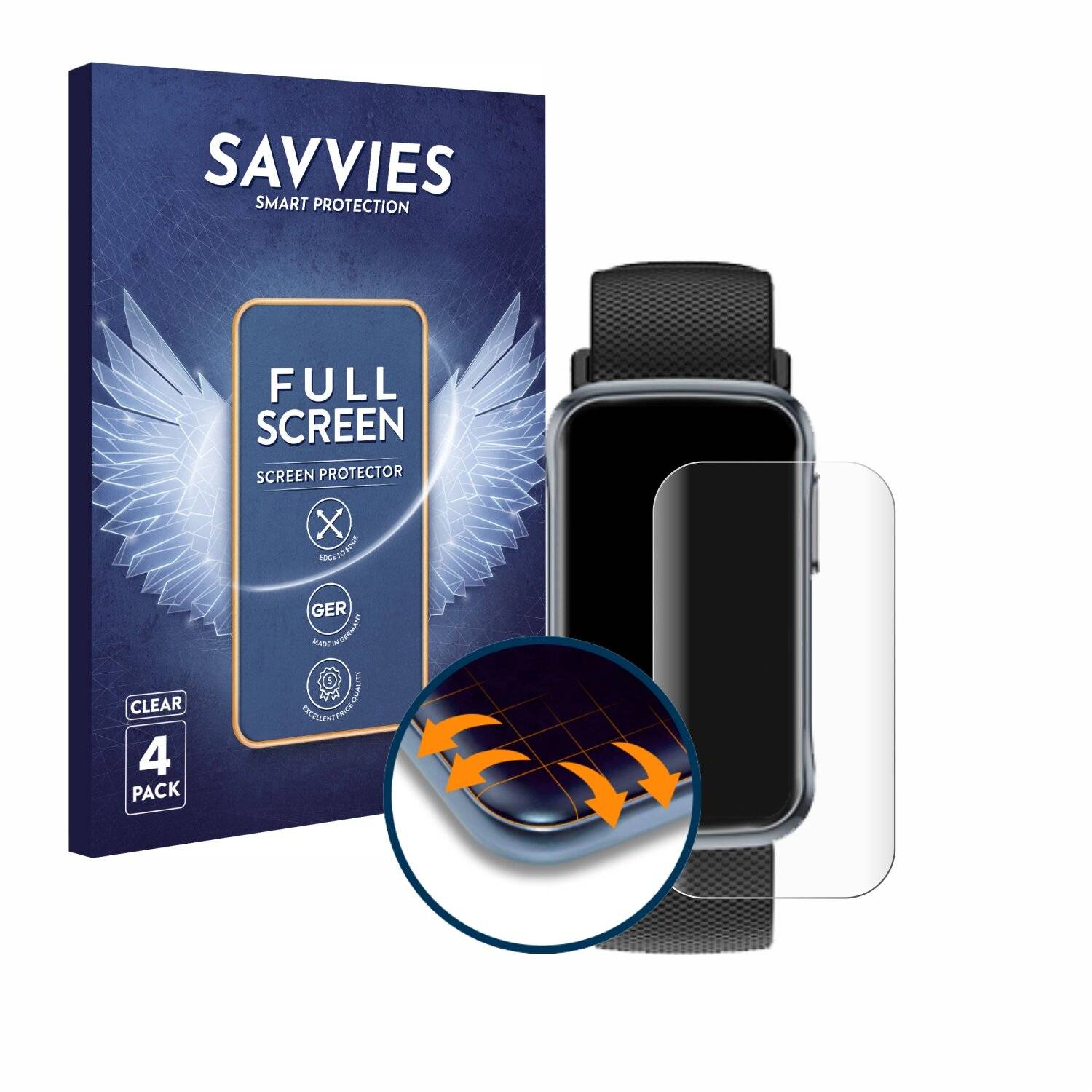 4x Savvies Full-Screen Folie für TIMU T32