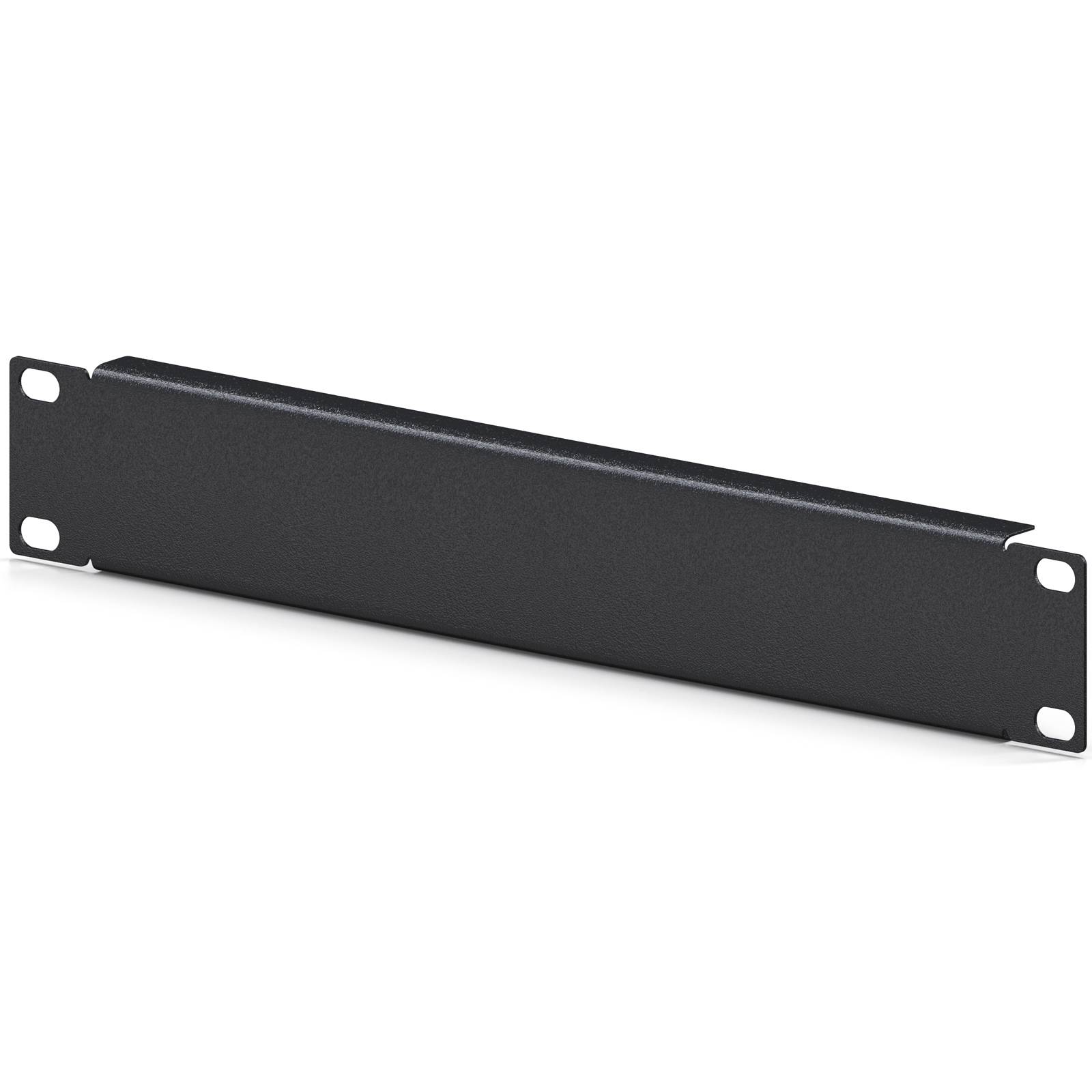 hb-digital Rackblende 10 Zoll 1HE für Serverschrank Stahl schwarz