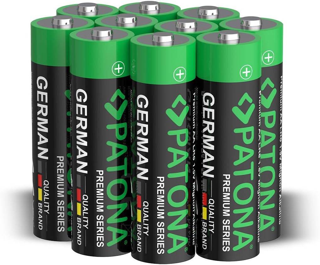 PATONA Premium AA Batterien 1,5V Alkaline – 10er-Pack Mignon LR6