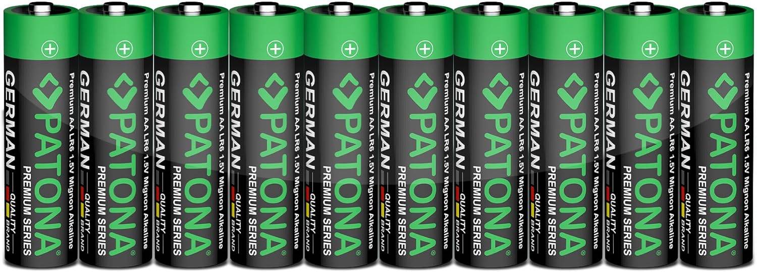 PATONA Premium AA Batterien 10er Pack 1,5V Alkaline