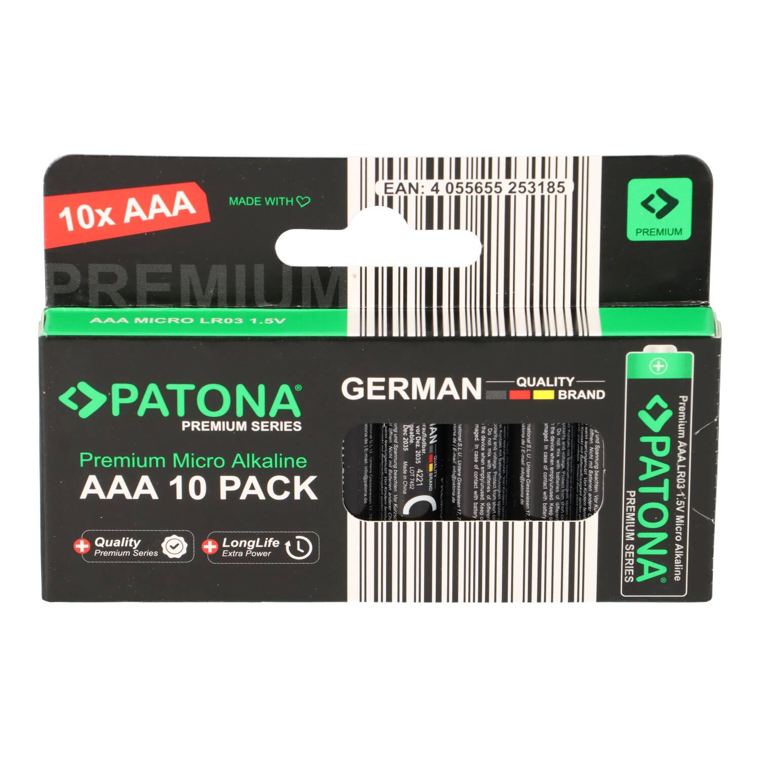 Kopie von PATONA Premium 20x AAA Batterien (2x10er) Pack 1,5V Alkaline #1