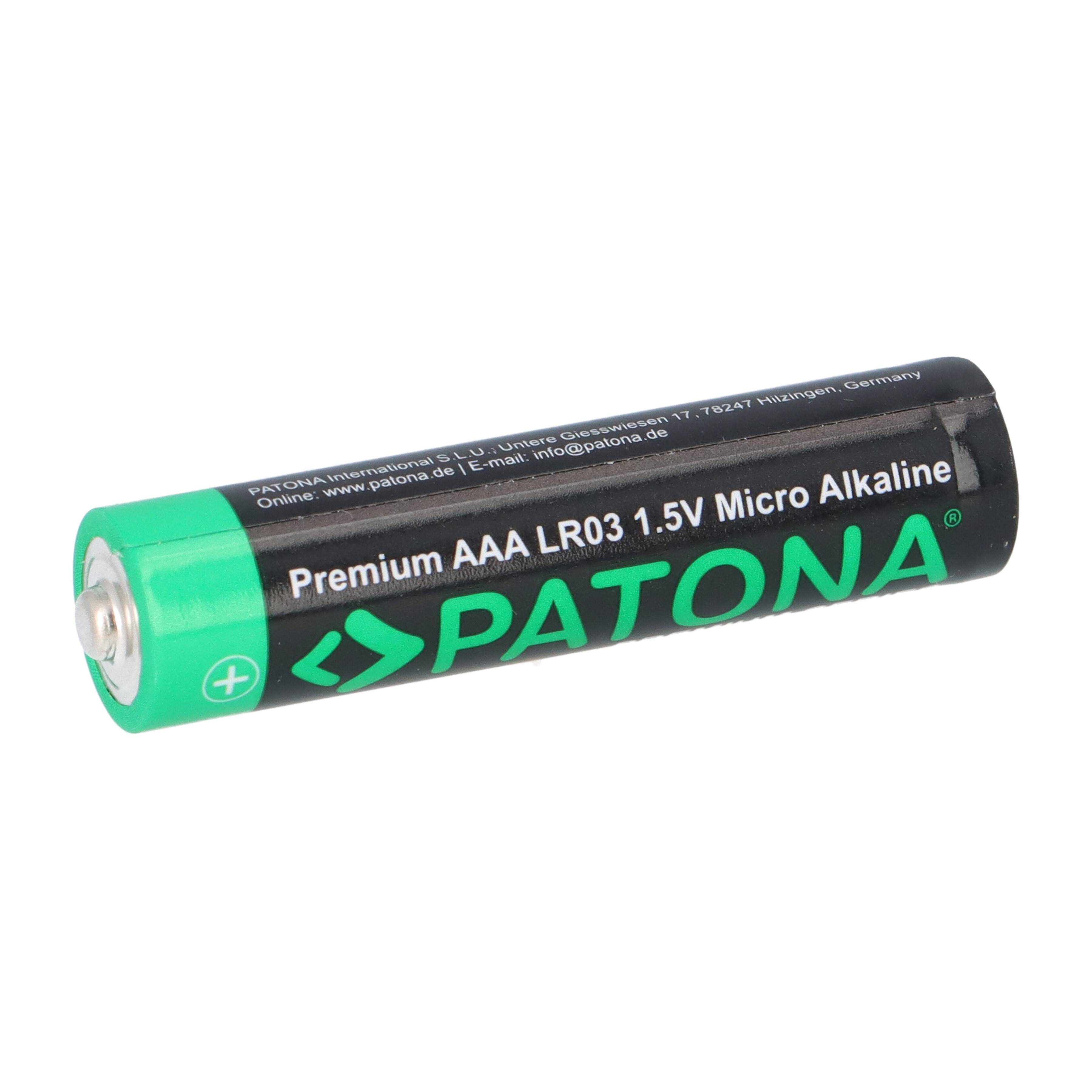 PATONA Premium 20x AAA Batterien (2x10er) Pack 1,5V Alkaline