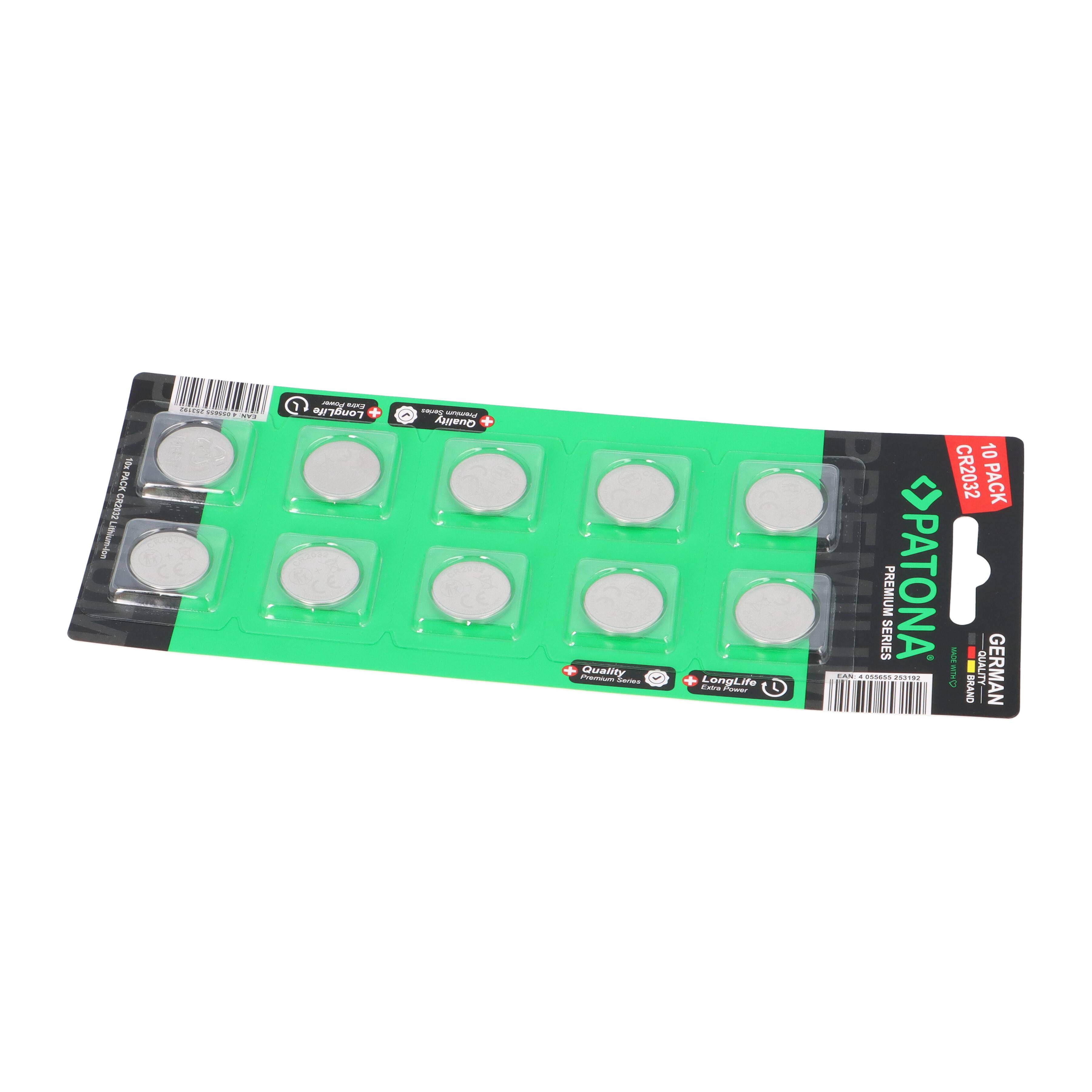 Kopie von PATONA Premium 20x CR2032 Batterien (2x10er) Pack 3V Lithium #1
