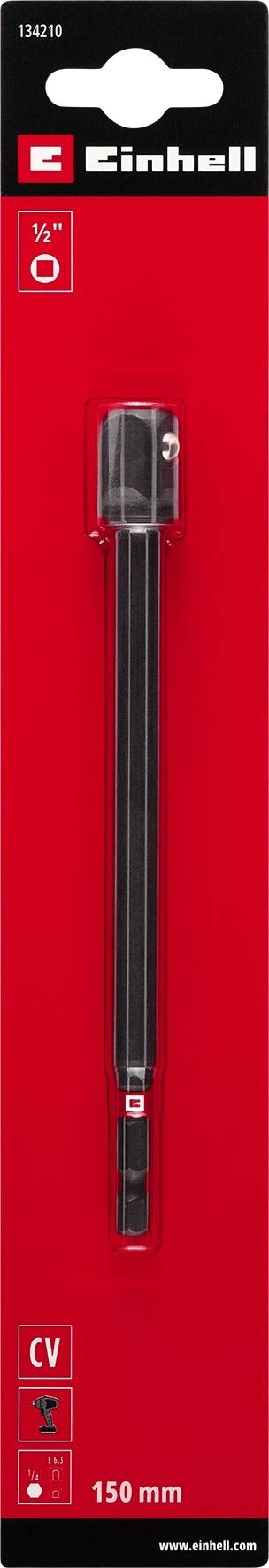 EINHELL Steckschlüssel-Adapter, 134210, 1/2", Impakt, 150 mm