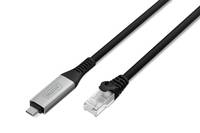 DIGITUS USB-C 3.2 Gen1 - RJ45 Ethernet Kabel, 1Gbit/s, 15m