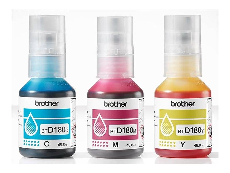 brother BTD180CLVAL cyan, magenta, gelb Tintenflaschen, 3er-Set