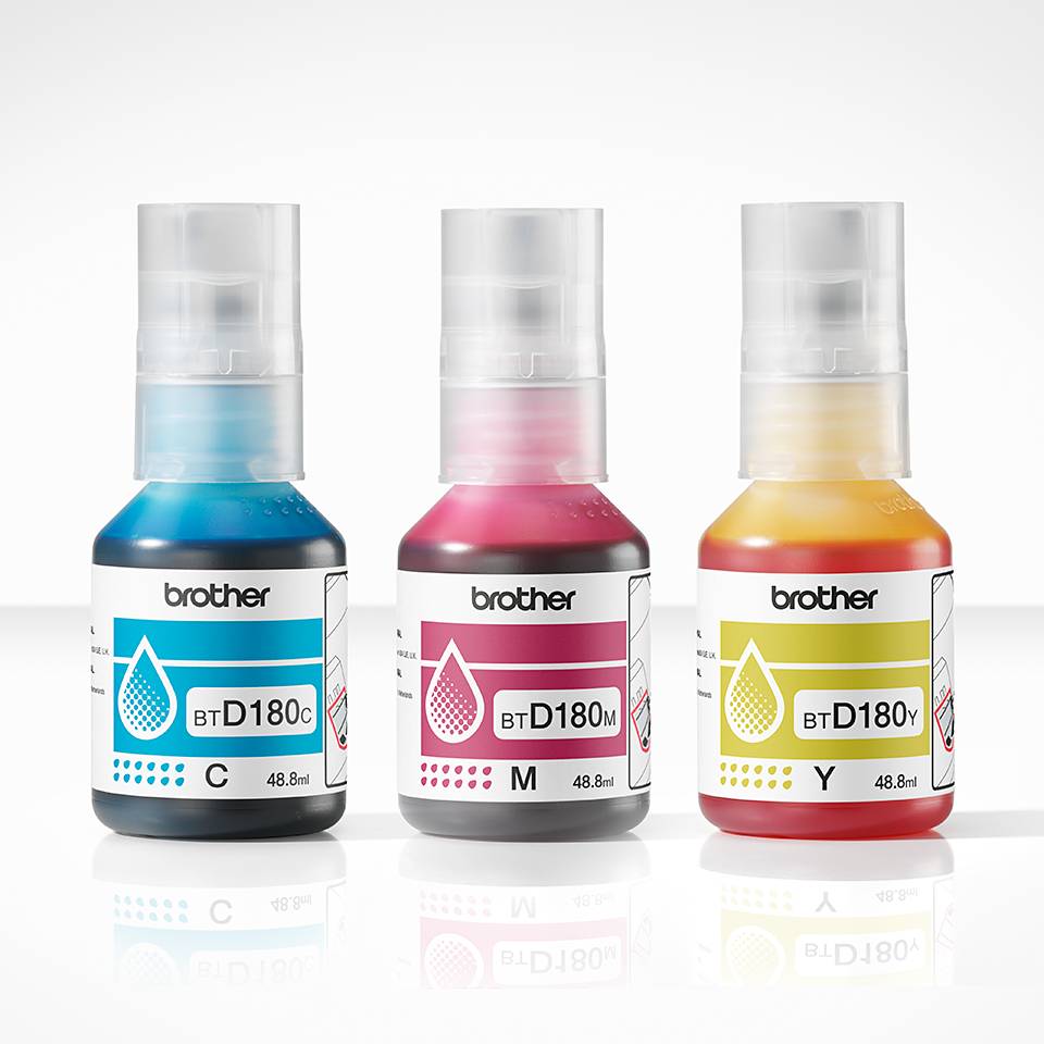 Brother BTD180CL Multipack - 3er-Pack - Gelb, Cyan, Magenta