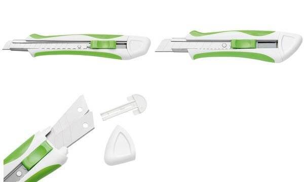 WEDO Cutter Soft 9mm gn.Comfortline incl.2 Klingen weiß Multimedia-Technik Werkzeug