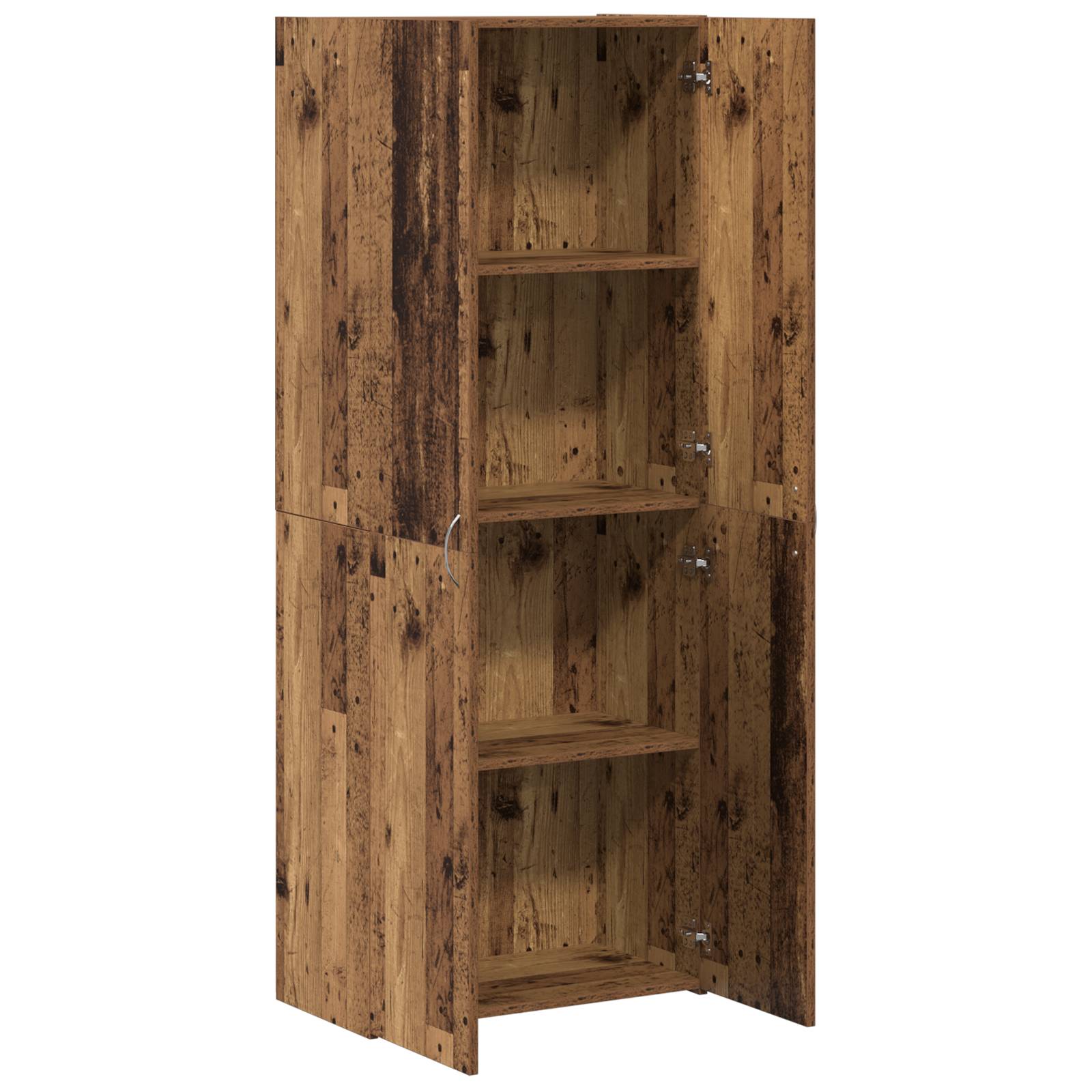 vidaXL Highboard aus altem Holz 60 x 32 x 153 cm - aus Holzwerkstoff gemacht.