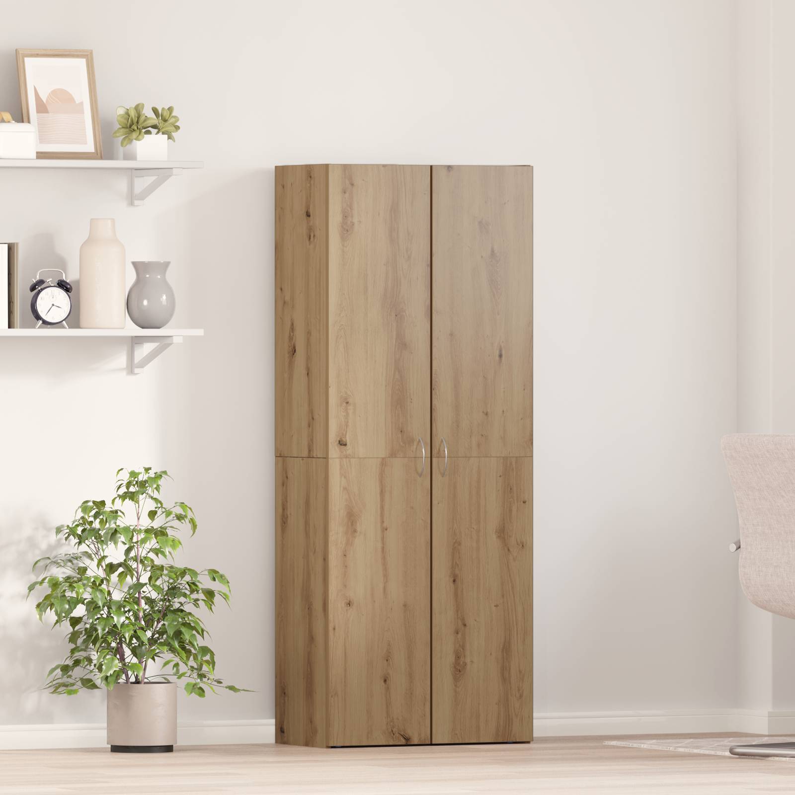 vidaXL Highboard Artisan Eiche 60 x 32 x 153 cm Holzwerkstoff