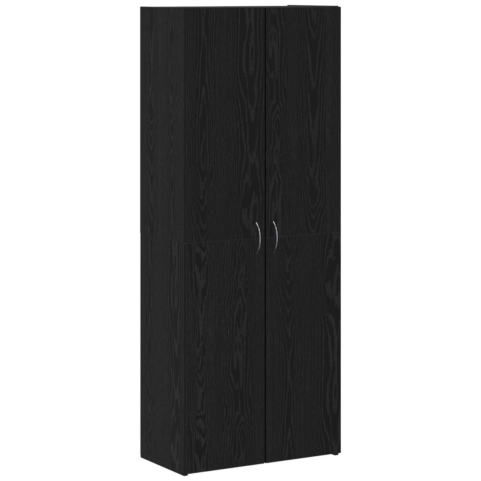 vidaXL Hochkommode Schwarze Eiche - 60 x 32 x 153 cm - Holzwerkstoff