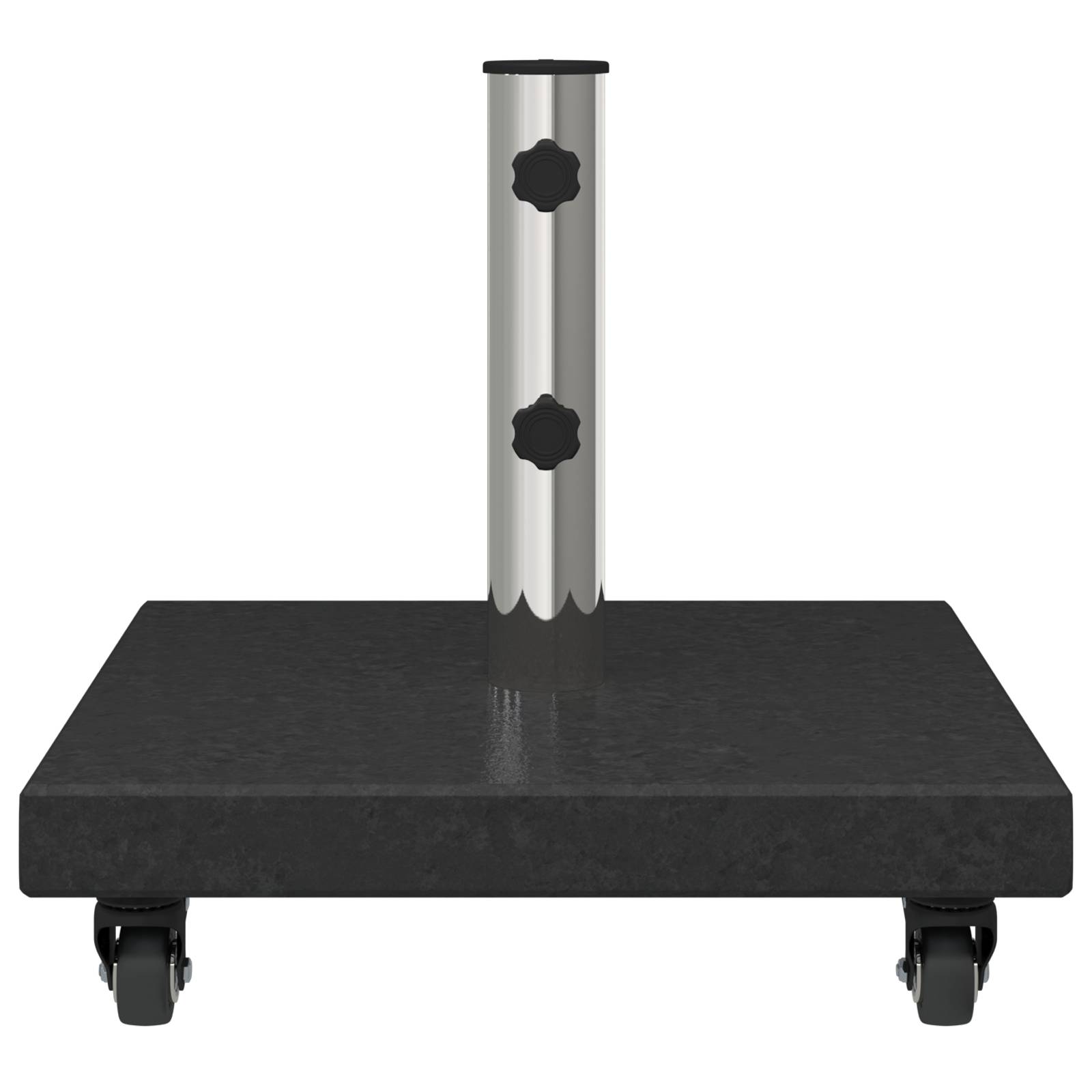 vidaXL Wagenparasol-Basis für Ø38/48mm Stangen Schwarze Granit 30 kg Quadrat