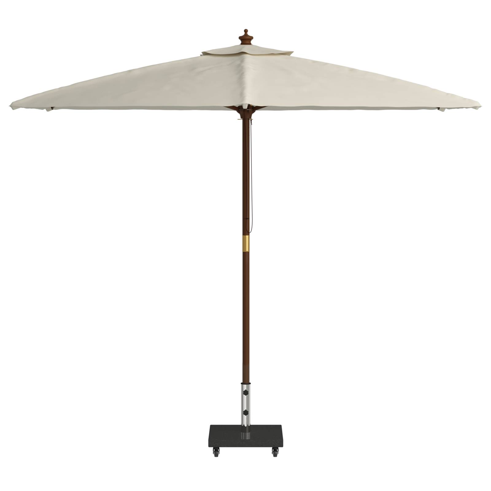 vidaXL Wagenparasol-Basis für Ø38/48mm Stangen Schwarze Granit 30 kg Quadrat