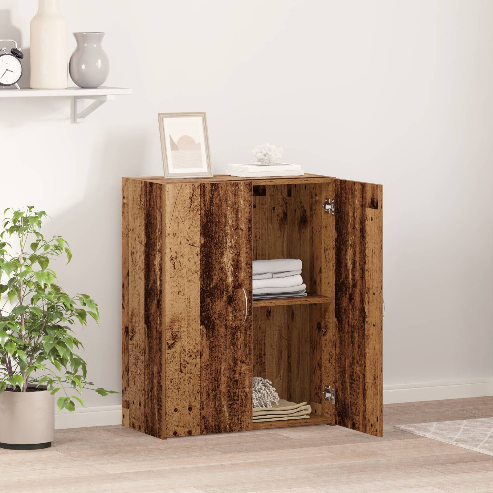 vidaXL Büroschrank Alter Holz 60 x 32 x 77,5 cm - Spanplatten