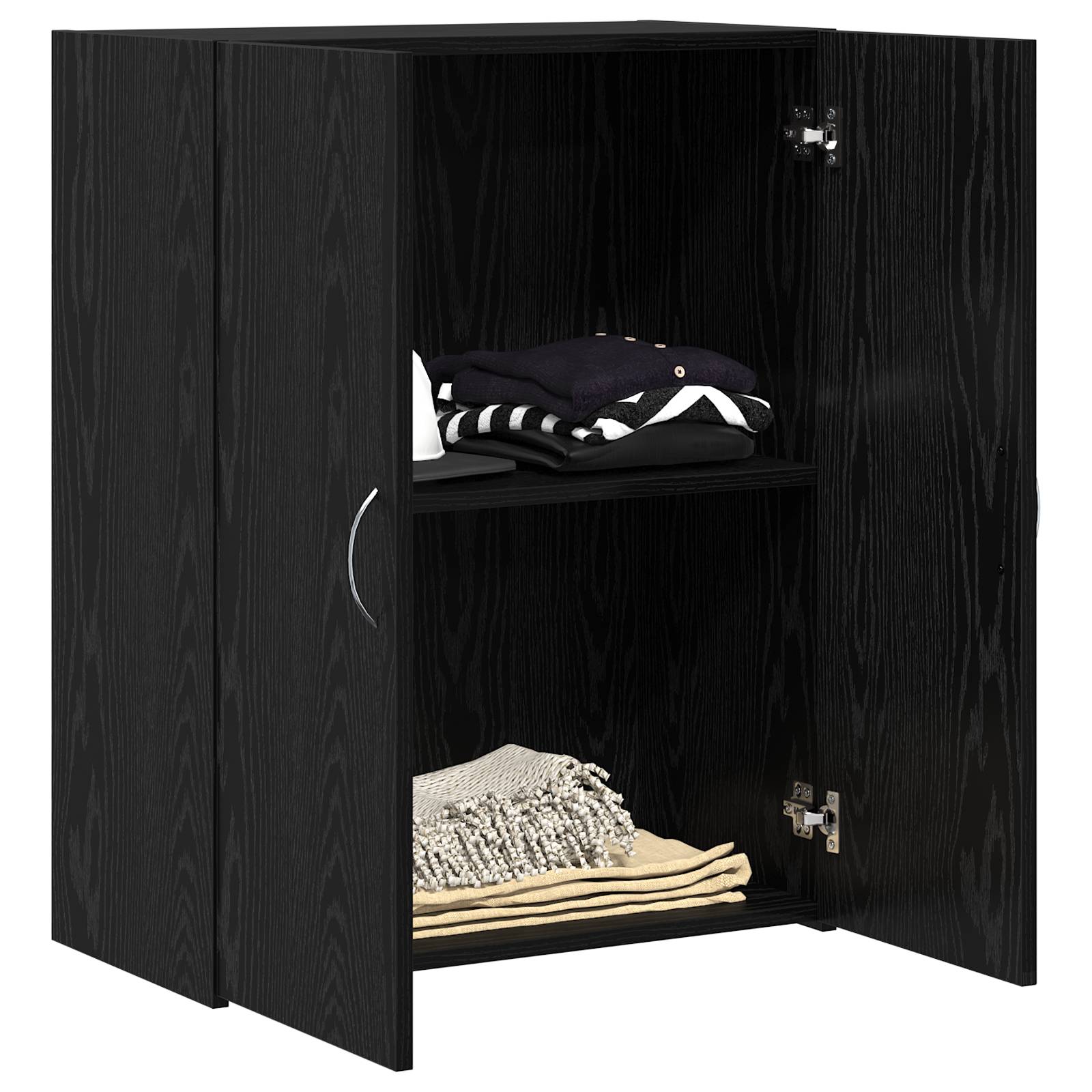 vidaXL Aktenschrank - Schwarze Eiche, 60 x 32 x 77,5 cm, Holzwerkstoff