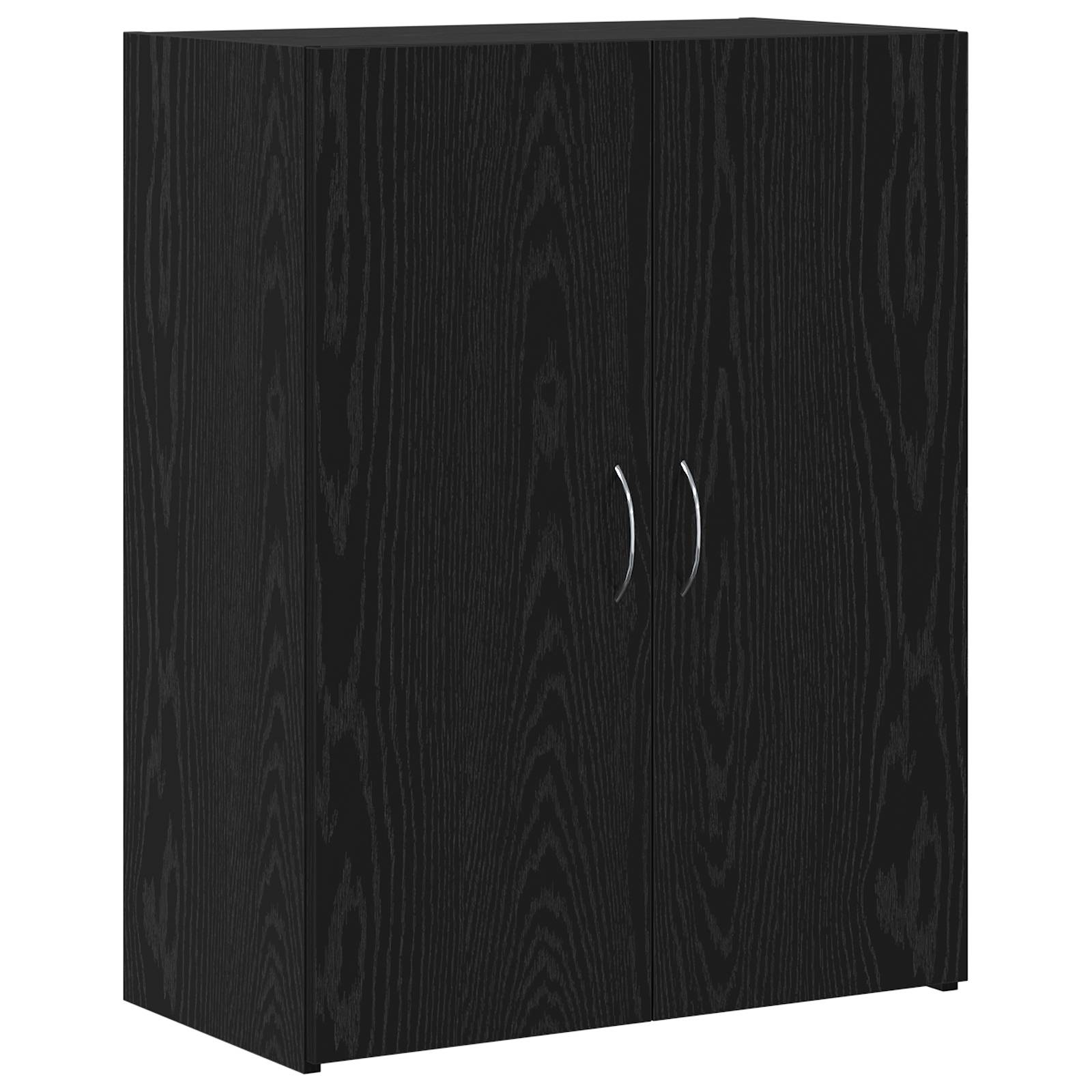 vidaXL Aktenschrank - Schwarze Eiche, 60 x 32 x 77,5 cm, Holzwerkstoff