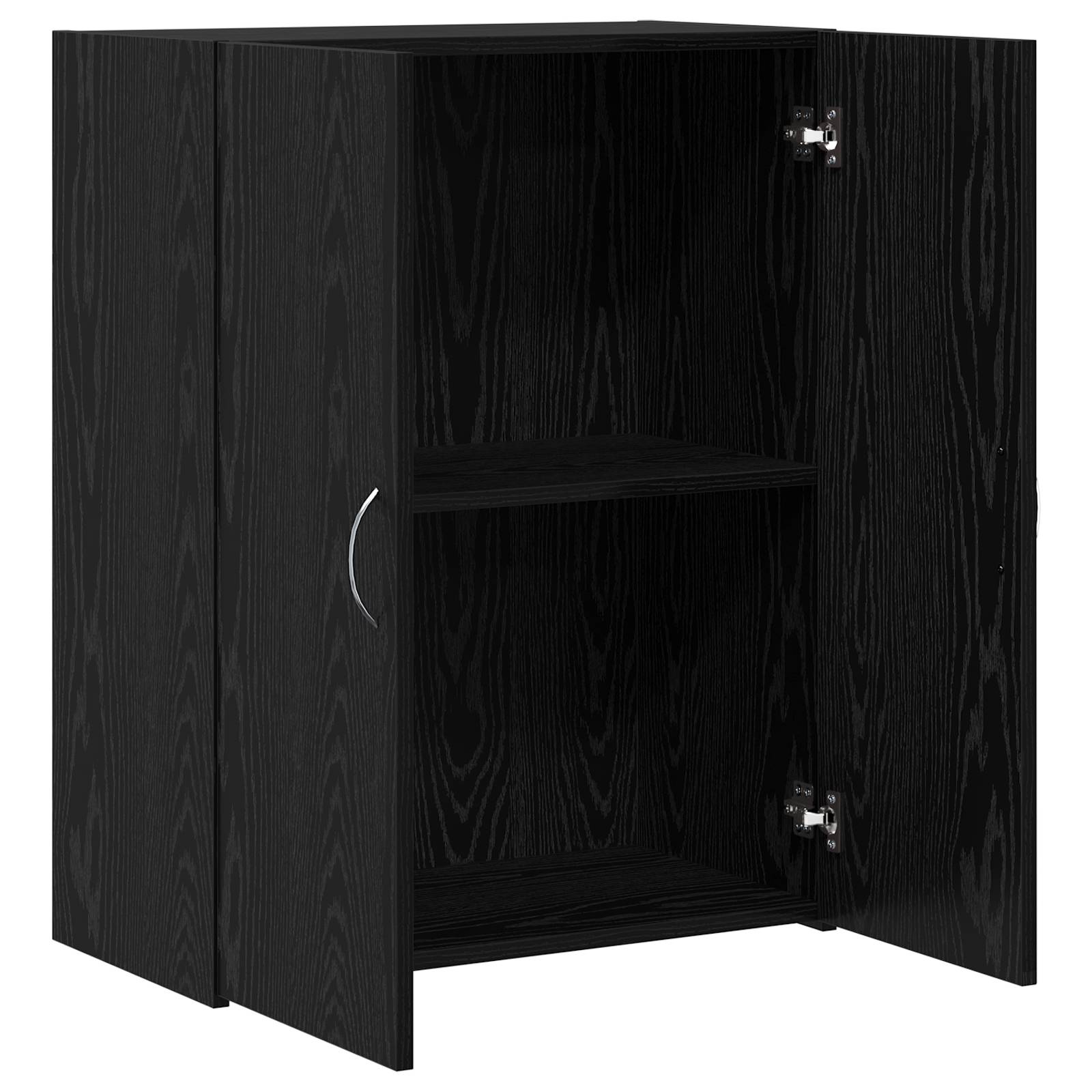 vidaXL Aktenschrank - Schwarze Eiche, 60 x 32 x 77,5 cm, Holzwerkstoff