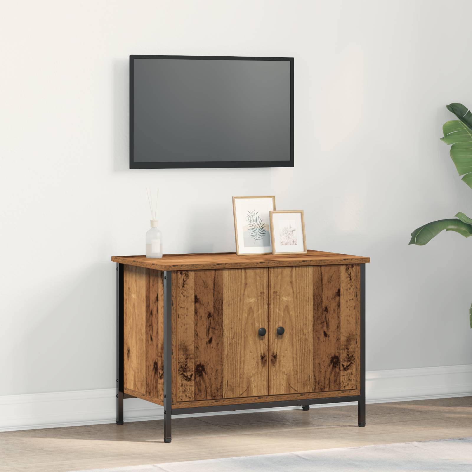vidaXL Old Wood TV Stand Altholz Holz 60 x 35 x 45 cm Langlebig