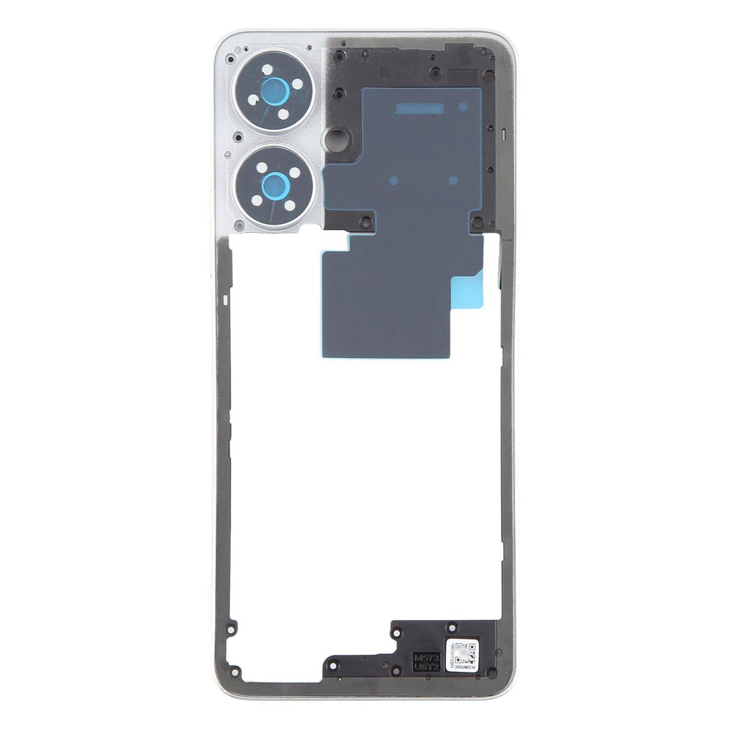 Für Xiaomi Redmi 13C 5G Mittelrahmen Bezel Plate Gehäuserahmen Ersatzteil Silber
