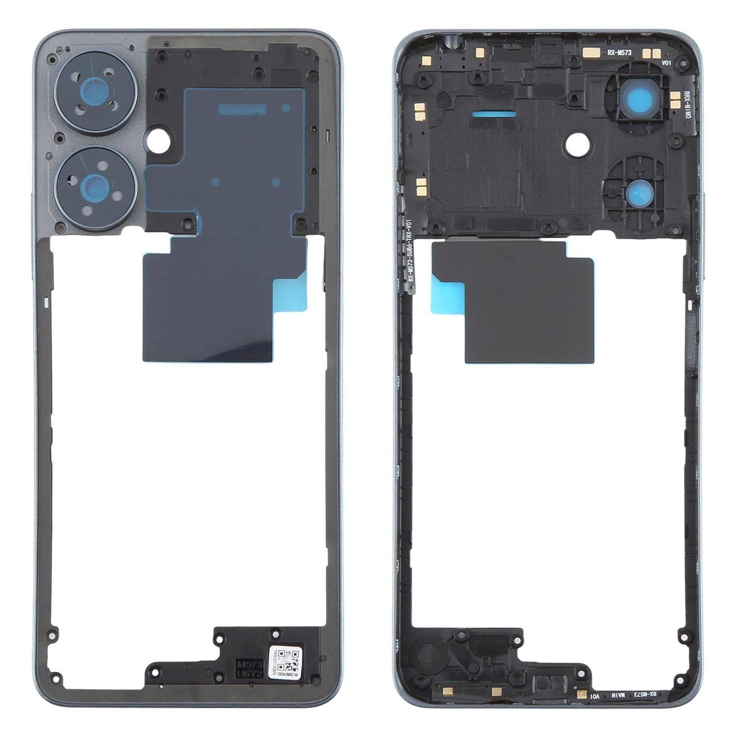 Für Xiaomi Redmi 13C 5G Mittelrahmen Bezel Plate Gehäuserahmen Ersatzteil Blau