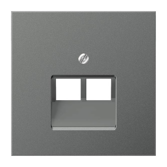 JG LS-design Abdeckung für AL2969-2UAAN UAE / IAE Cat. 5e und Cat.6 anthrazit Install.Baumaterial