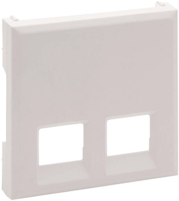 Legrand 864143 Abdeckung 2-fach RJ11/RJ45 Niloe Step ultraweiß (Inhalt 10 Stück) Schalter