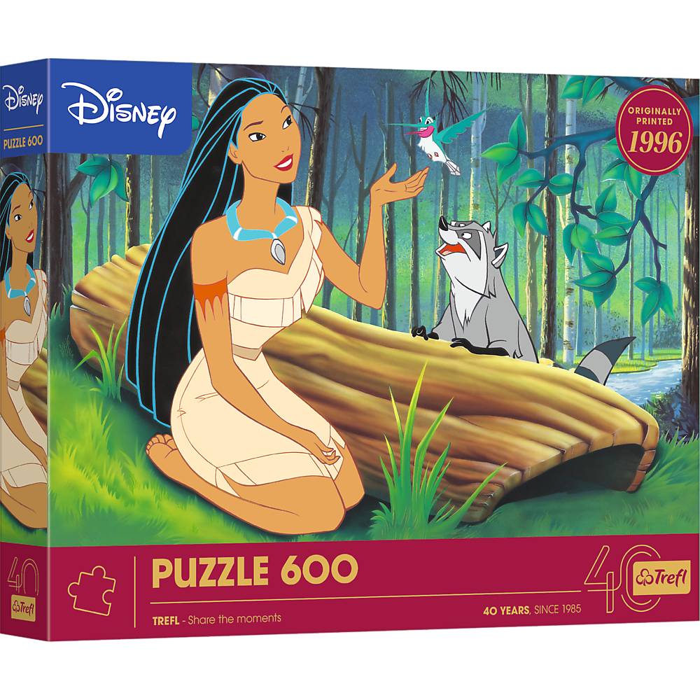 Trefl, Disney Pocahontas, Trefl 40 Jahre, 600 Teile Puzzle