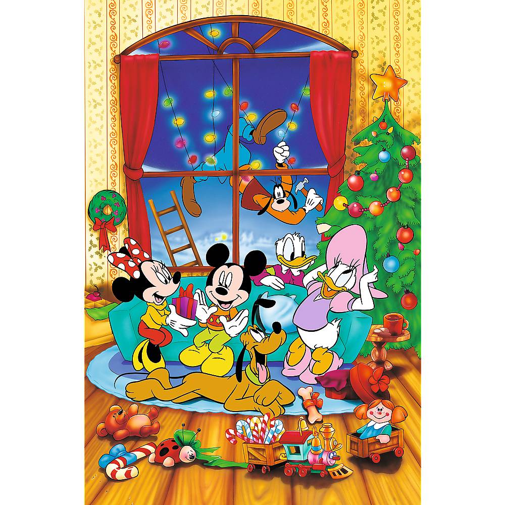Trefl, Disney Mickeys Weihnachten, Trefl 40 Jahre, 600 Teile Puzzle