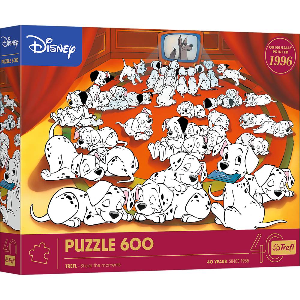 Trefl, Disney Dalmatiner, Trefl 40 Jahre, 600 Teile Puzzle
