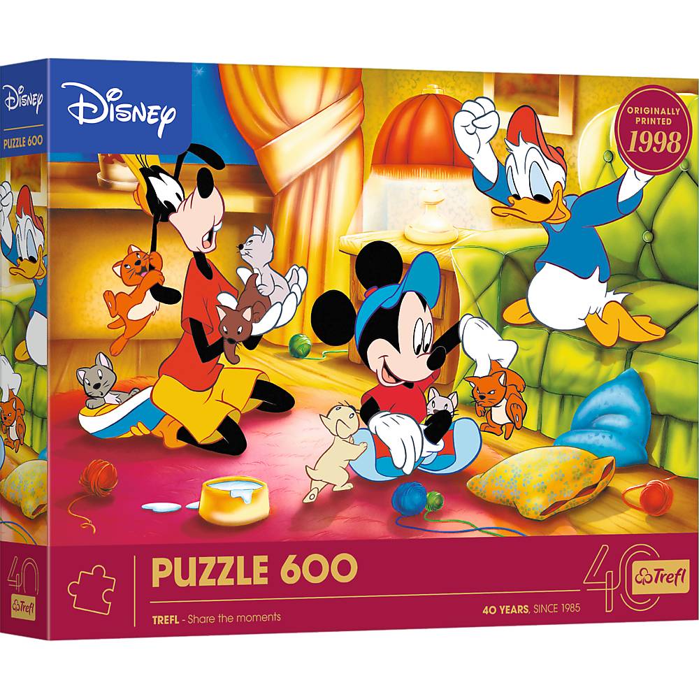 Trefl, Disney Mickey & Freunde, Trefl 40 Jahre, 600 Teile Puzzle
