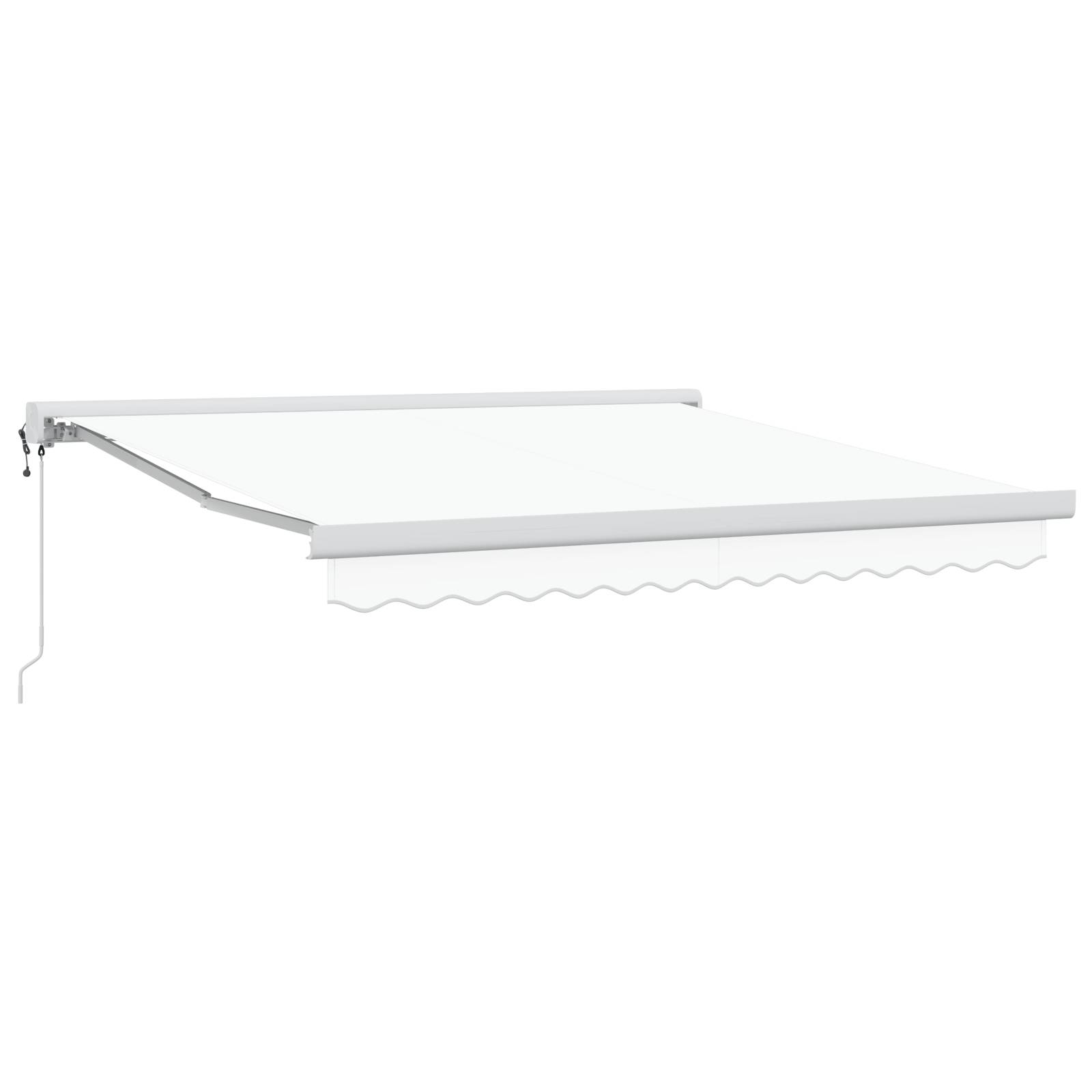 vidaXL automatische einziehbare Markise Weiß 300x250 cm